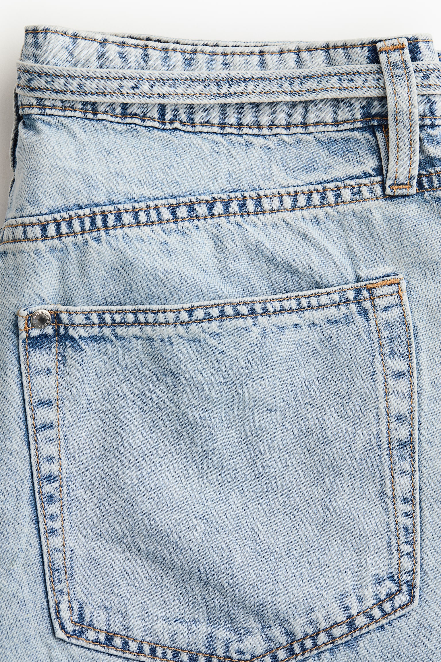 Bermuda Super Baggy Low Denim shorts - Light denim blue/Light denim blue/Beige/Dark denim blue/Cream - 3