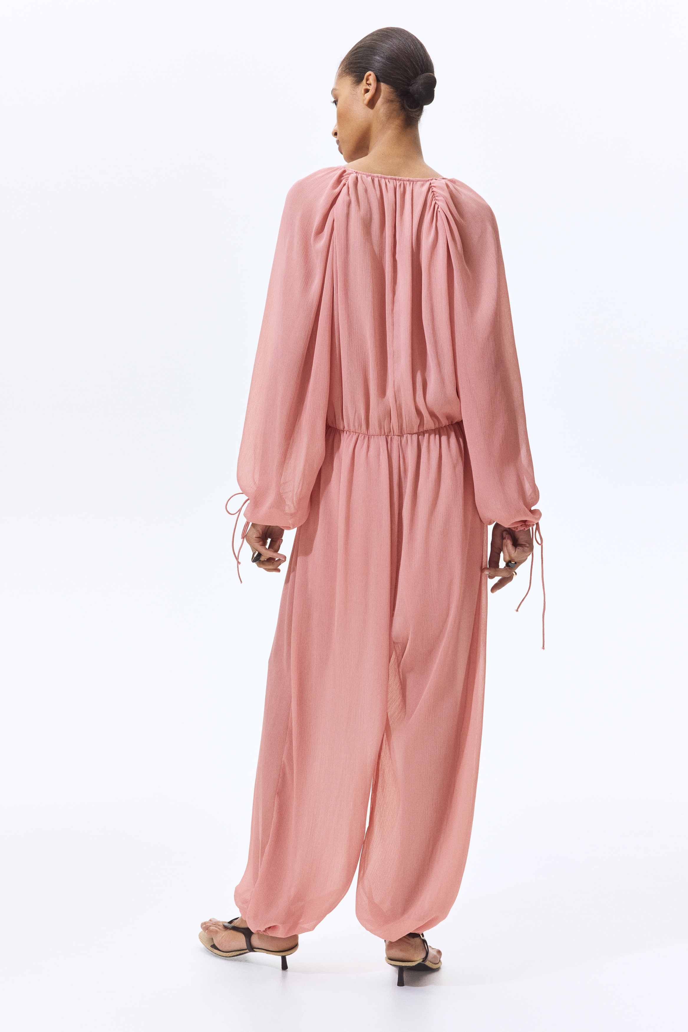 Oversized balloon-leg jumpsuit