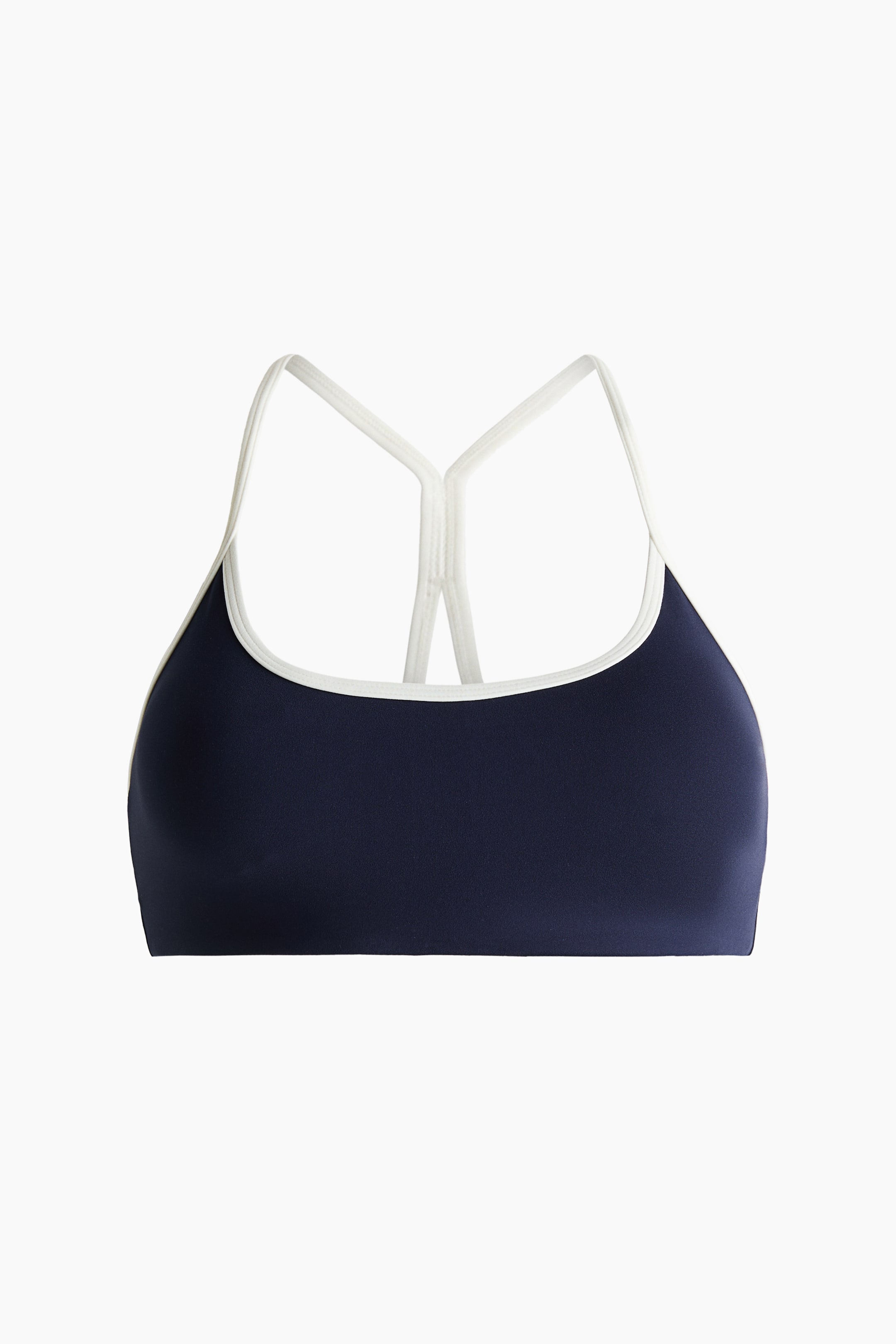 View larger image: Medium Support Sports bra with SoftMove™ - Navy blue - Ladies | H&M 1