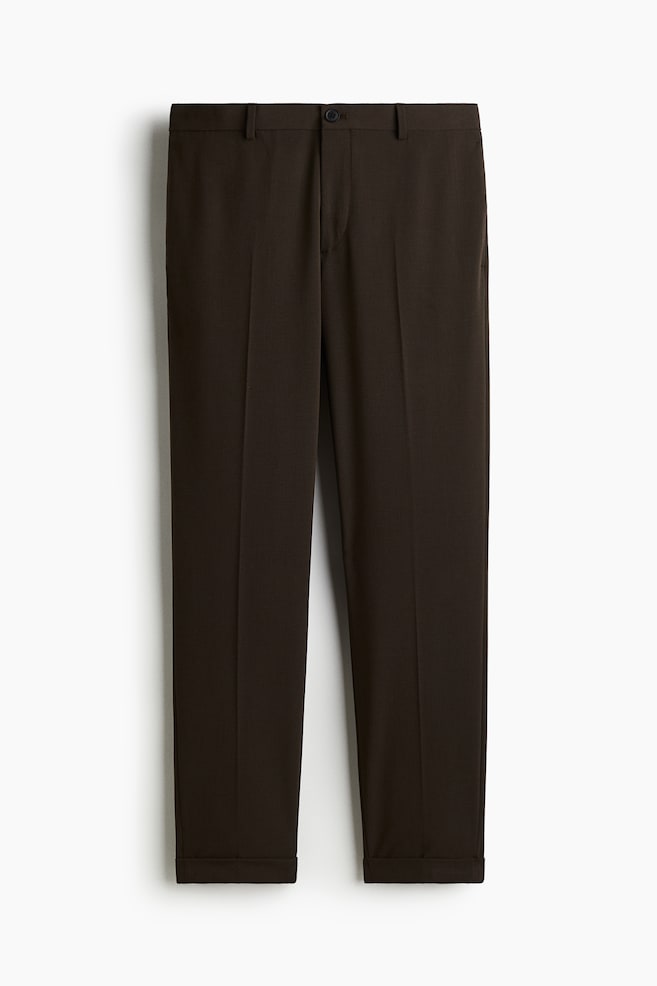 Slim Fit Tailored trousers - Brown/Beige/Black - 1