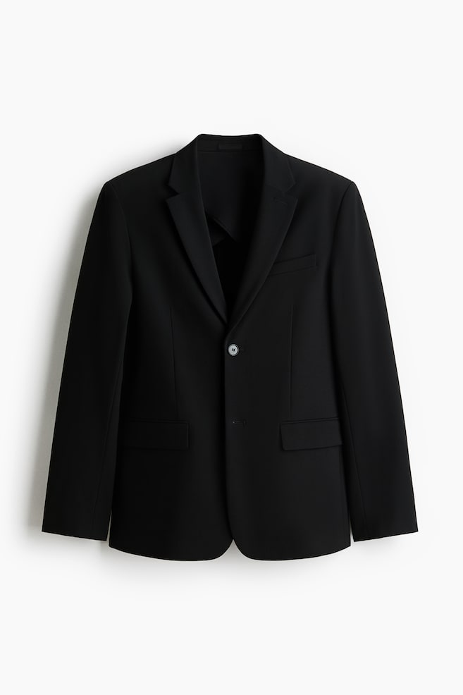 Wrinkle-resistant Slim Fit Suit jacket - Black - 1