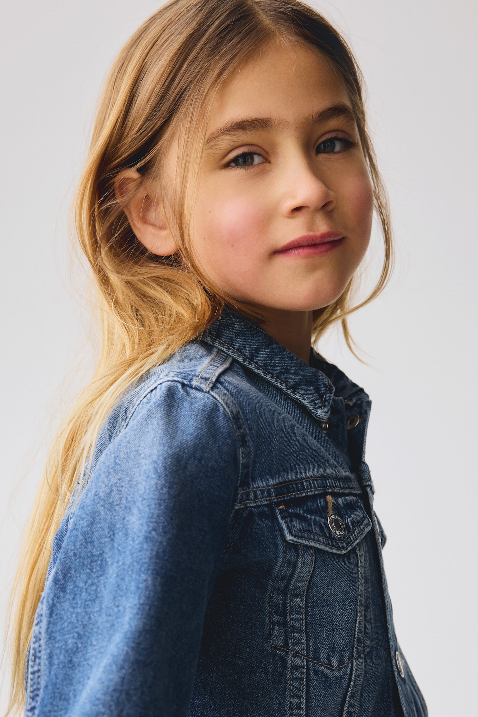 Giubbotto in denim - Blu denim/Crema/fiori/Rosa/Blu denim chiaro/Blu denim chiaro - 4