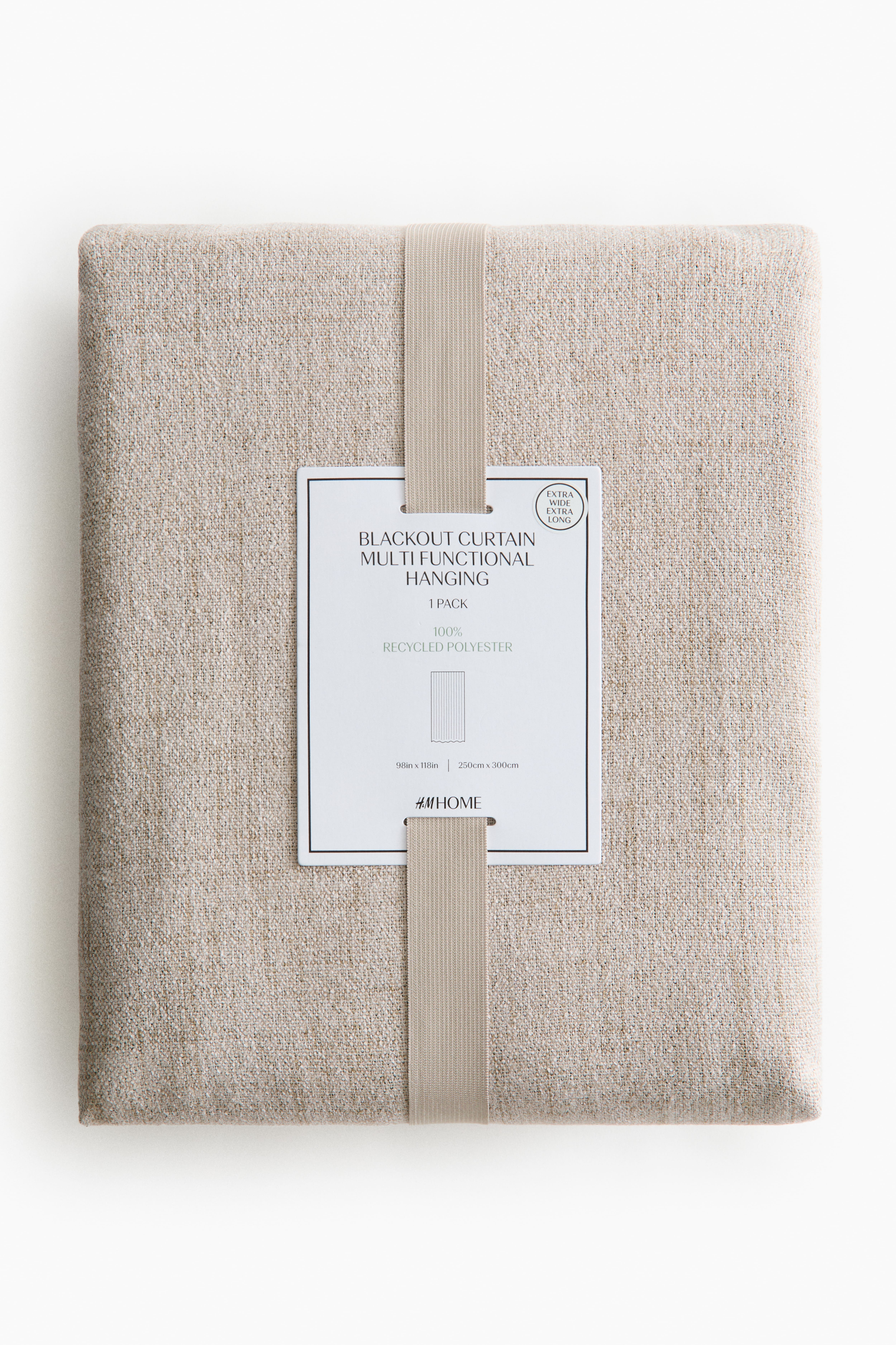 Single-Pack Long and Wide Blackout Curtain Panel