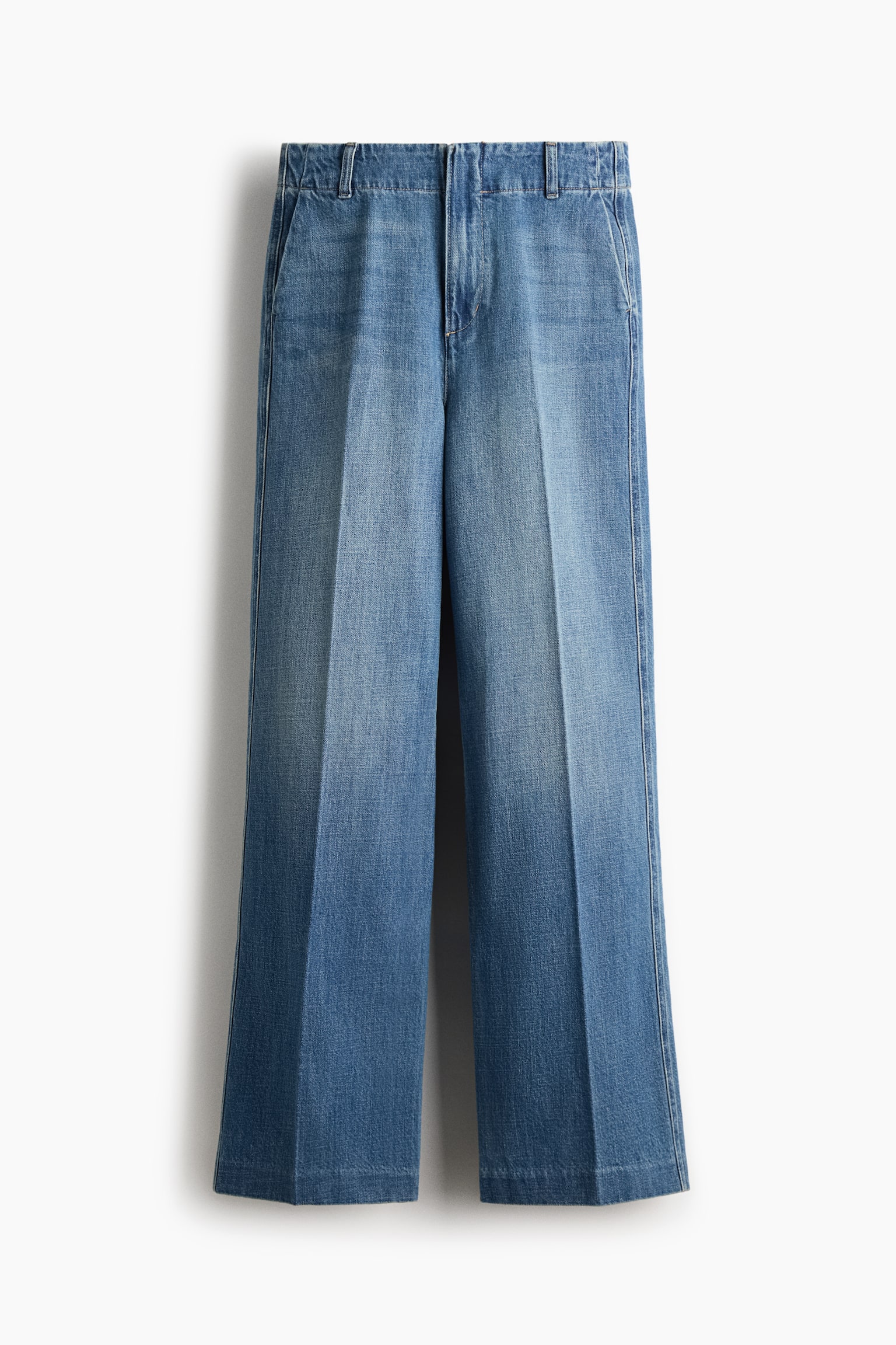 Straight High Jeans - Denim blue/White - 1