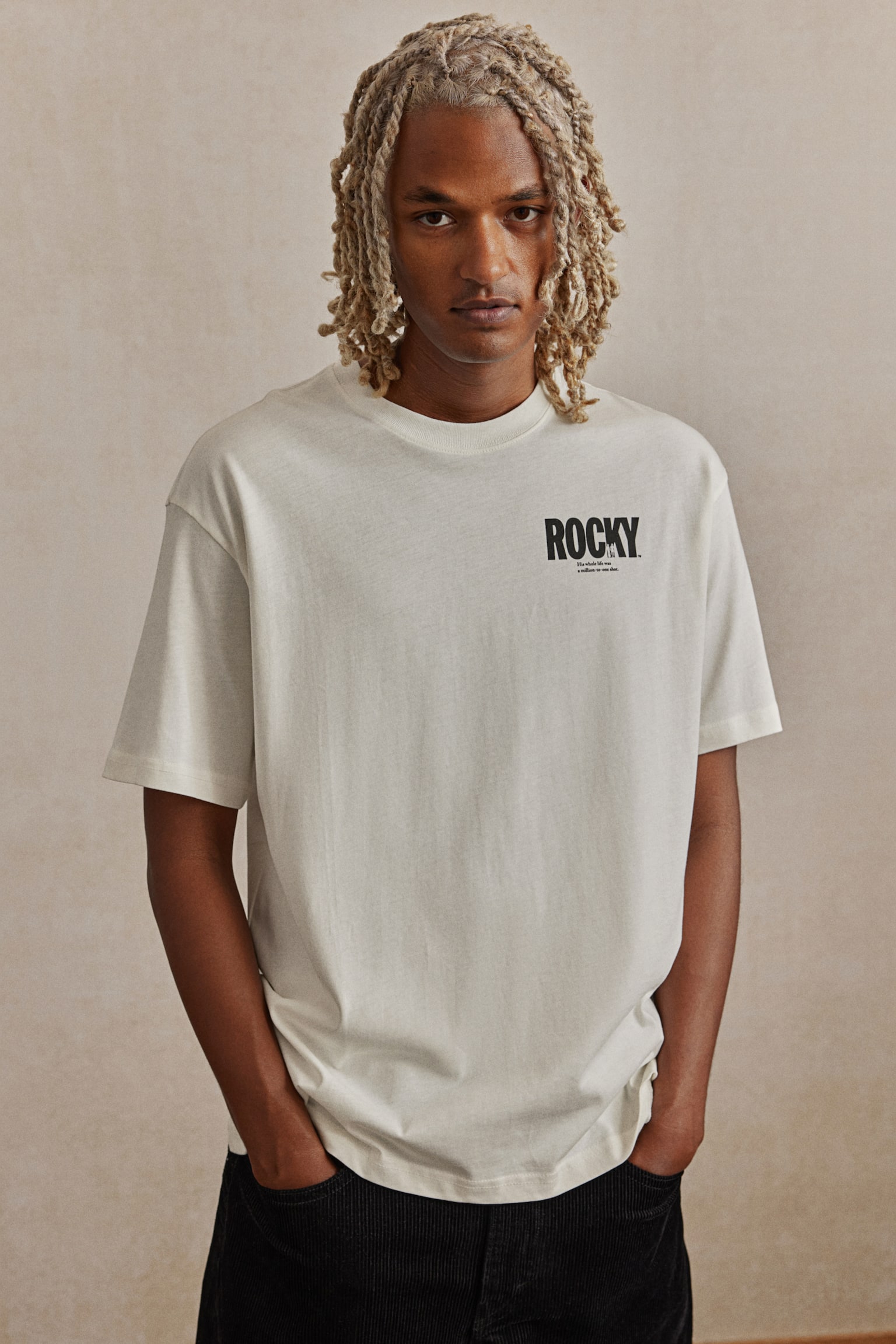 Relaxed Fit T-shirt - White/Rocky/White/Kodak/White/Jaws/White/2Pac/White/Discovery Channel/Black/Gorillaz - 5