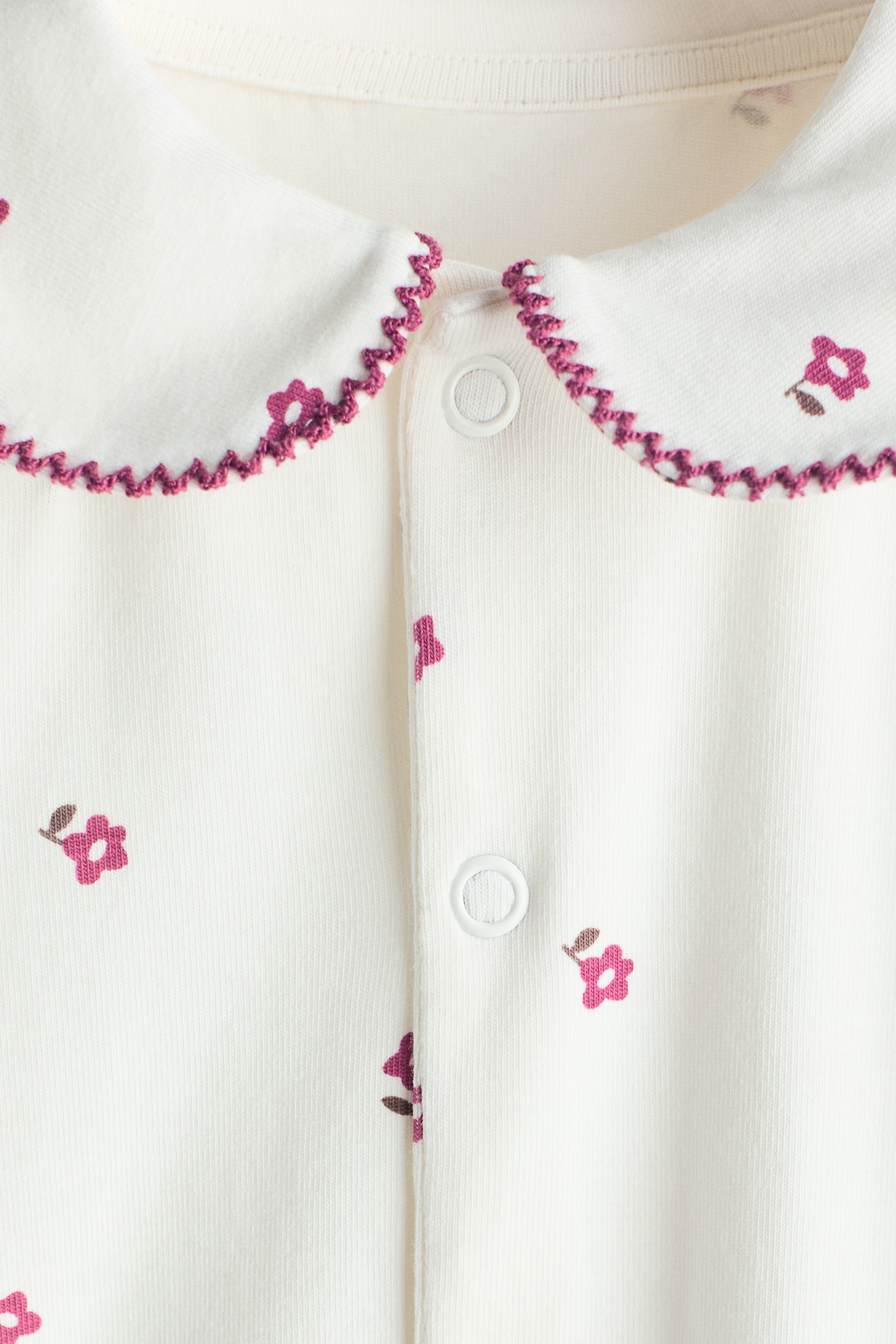 H&M Collared cotton sleepsuit — фото 2