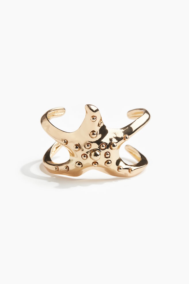Zeestervormige cuffarmband - Goudkleurig - 1