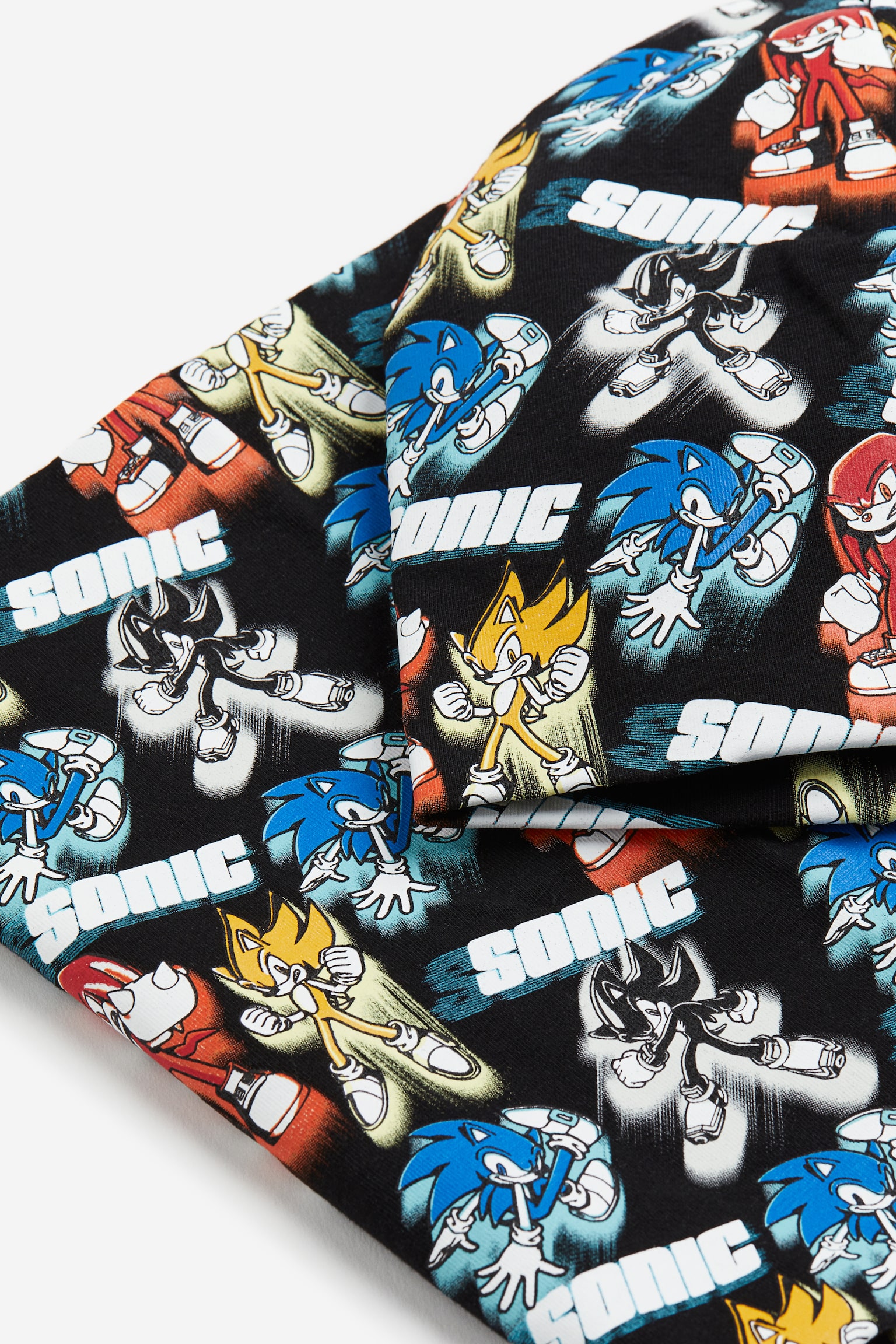 Print Beanie & Tube Scarf - Black/Sonic the Hedgehog - 2