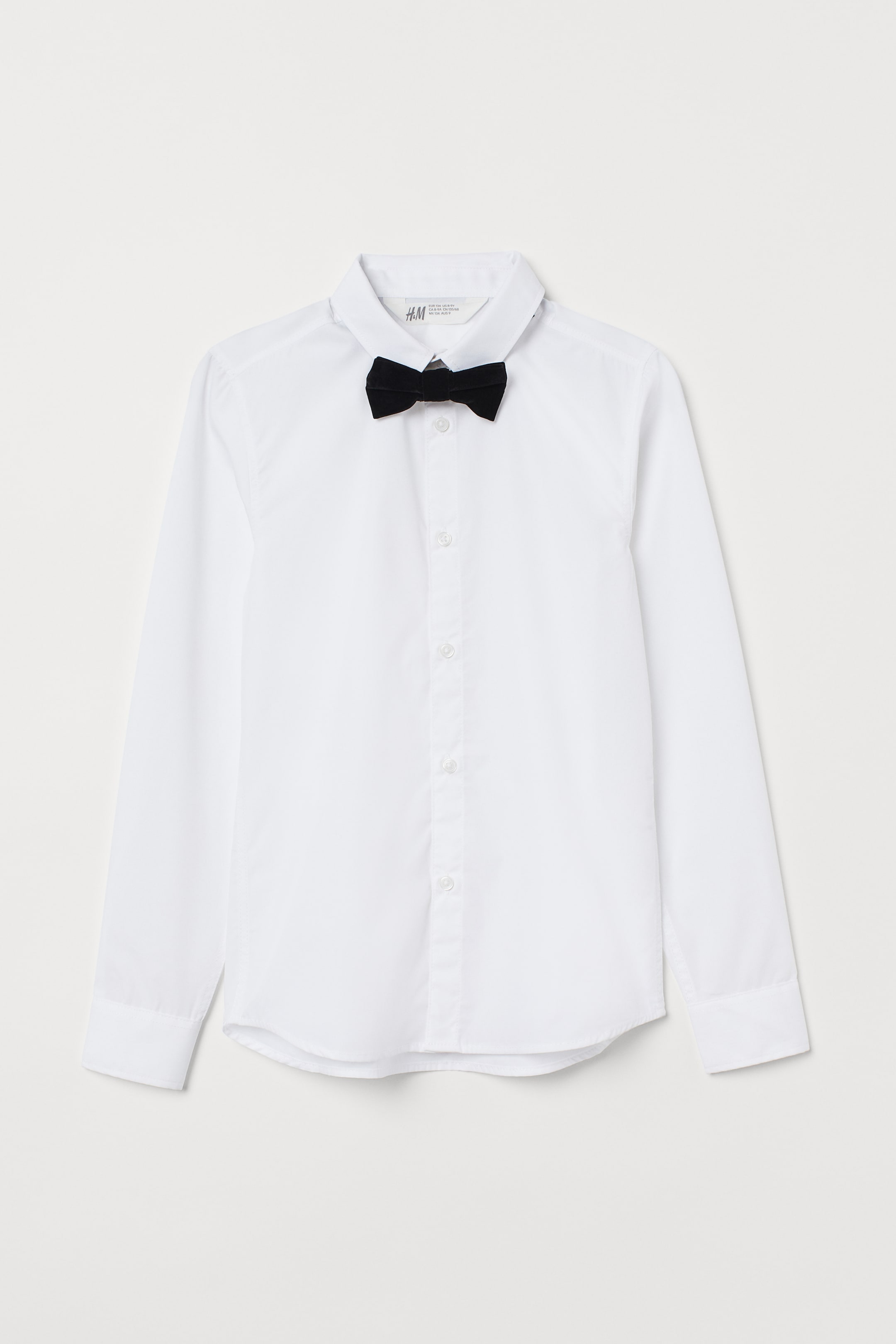 Zobrazit větší obrázek: Košile s motýlkem/kravatou - Bílá/motýlek - DĚTI | H&M CZ 1