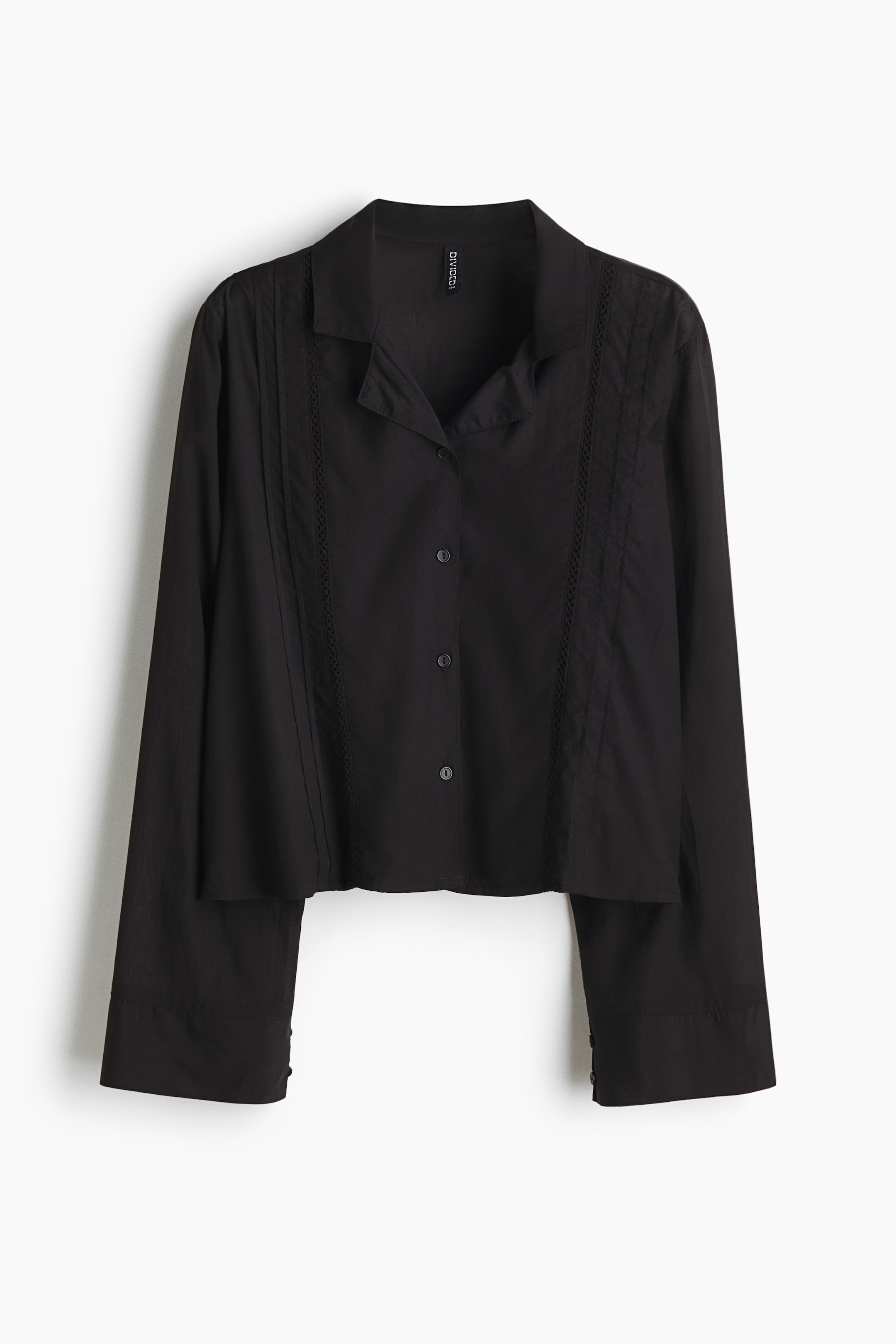 Ampliar la imagen: Camisa de pijama con pinzas - Negro - Ladies | H&M MX 1