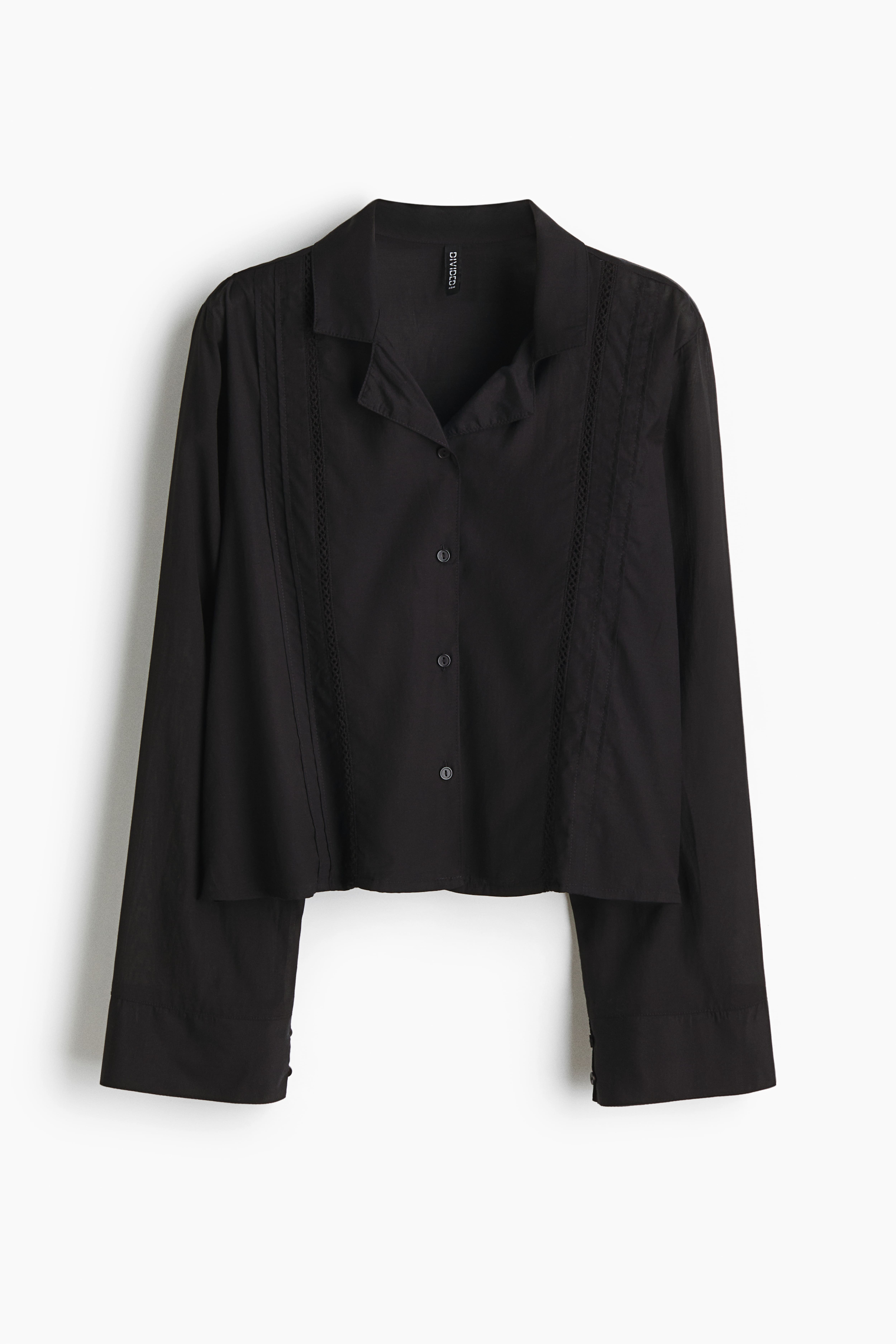 Chemise de pyjama avec plis nervure
