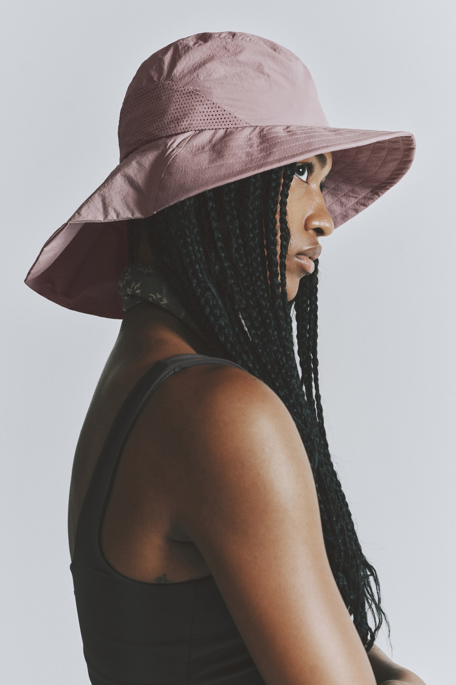 Hiking bucket hat - Light mauve - 1