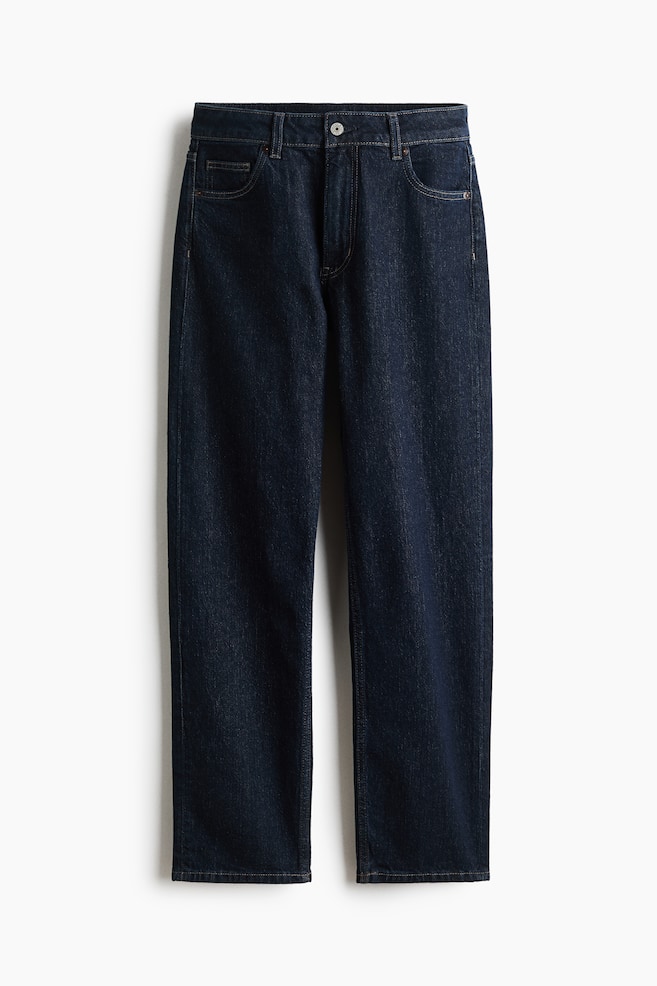 Mom Regular Waist Ankle Jeans - Mörk denimblå/Denimblå/Svart/Denimblå - 1