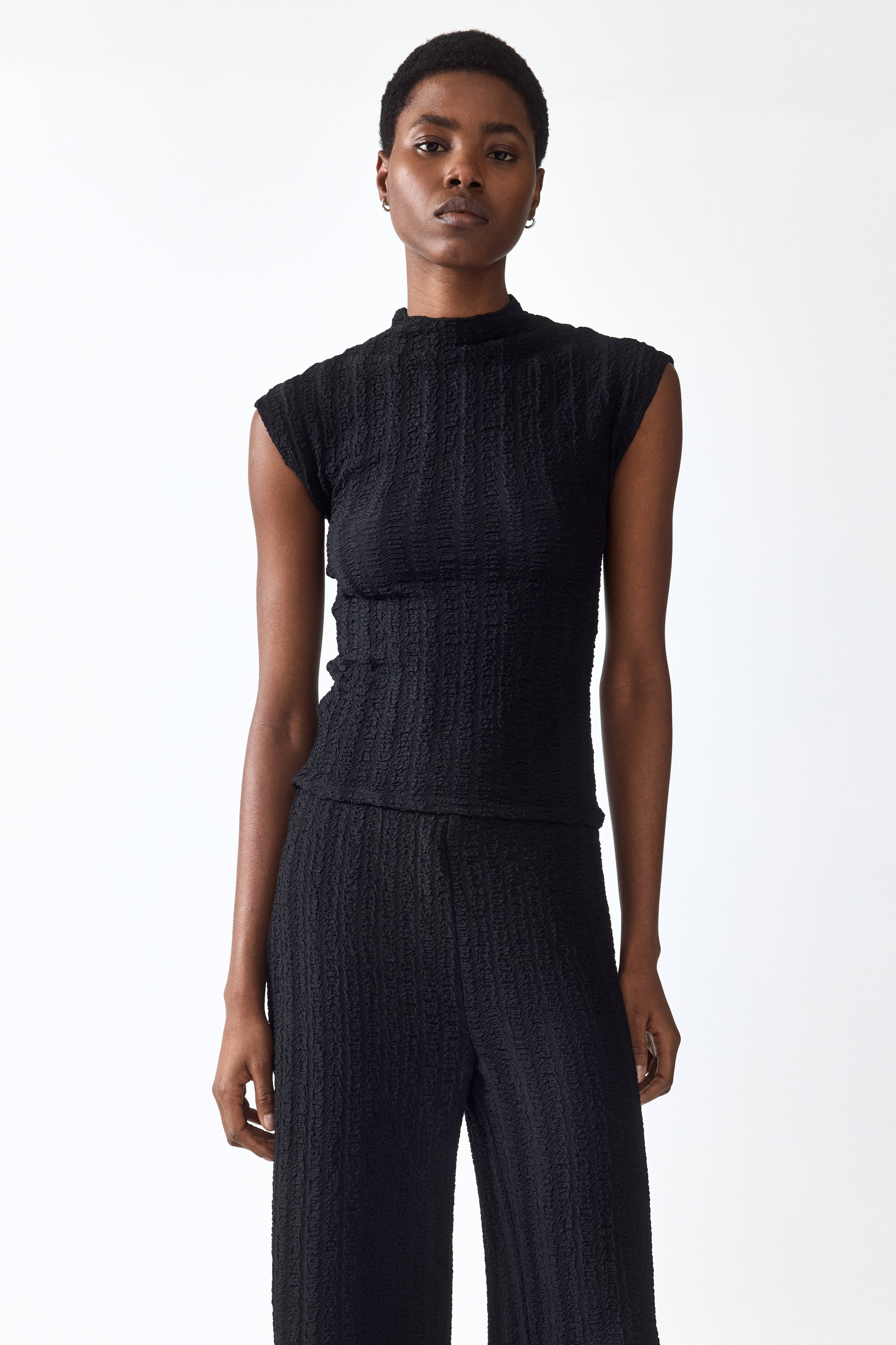 Textured Jersey Pants
