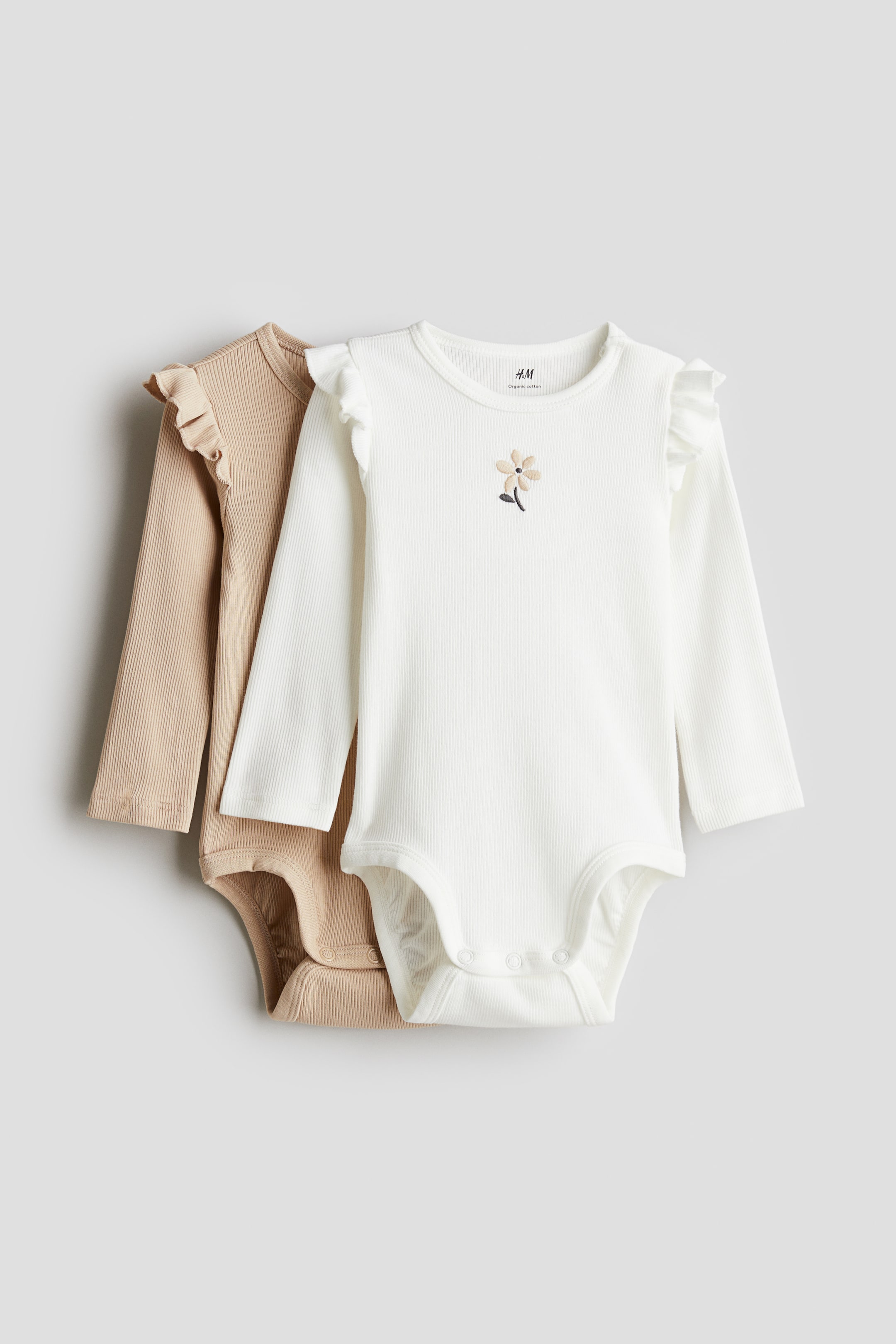 2-pack Long-sleeved Bodysuits