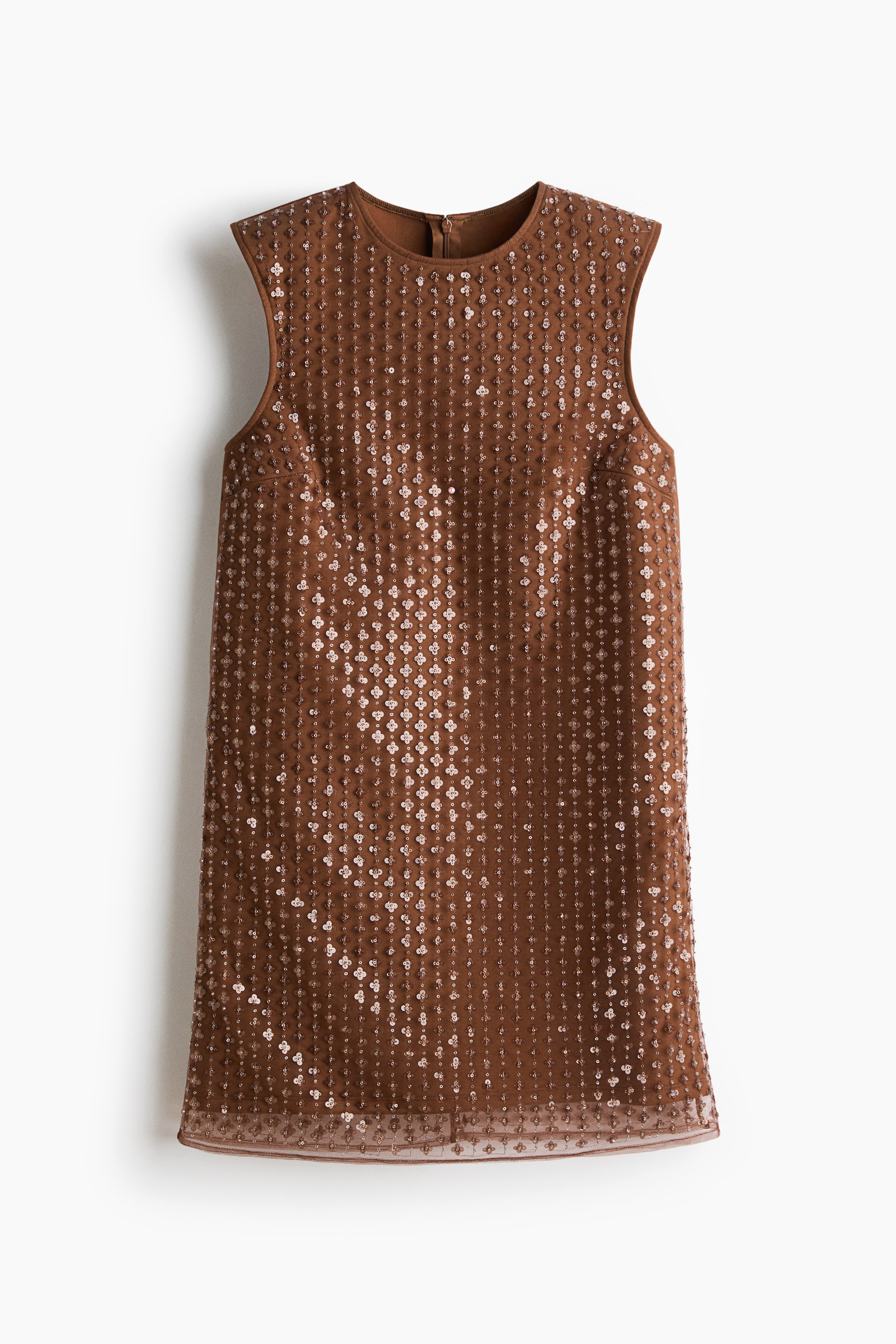 Visualizza immagine più grande: Abito in mesh con paillettes - Marrone - DONNA | H&M IT 5