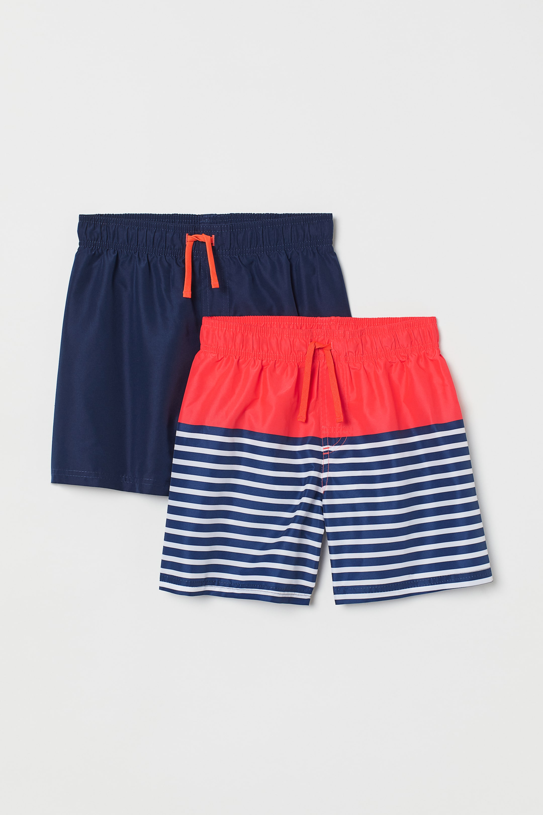 Grösseres Bild ansehen: 2er-Pack Badeshorts - Rot/Dunkelblau - KINDER | H&M CH 1