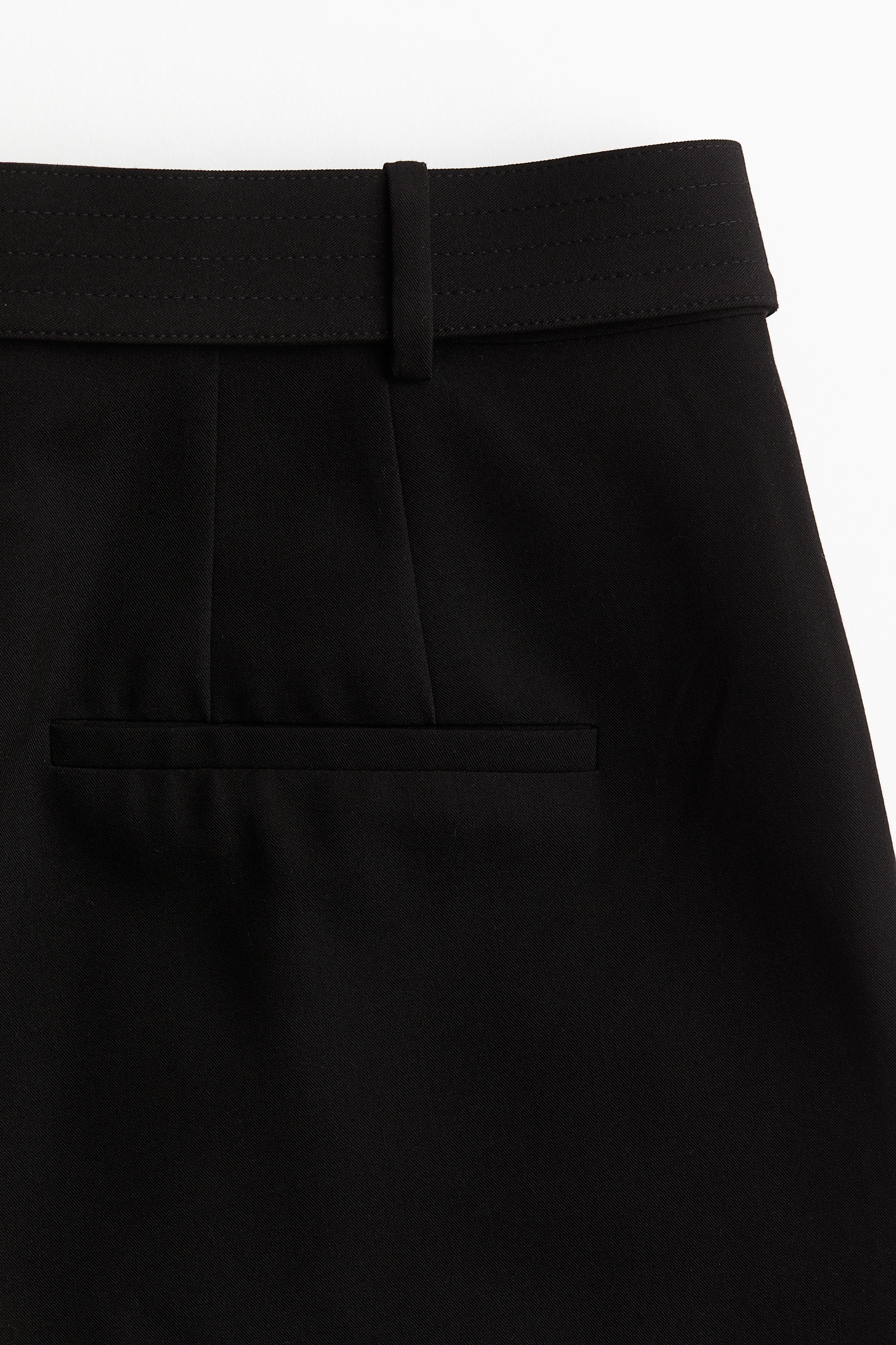 Wide belted trousers - Black - Ladies | H&M IN