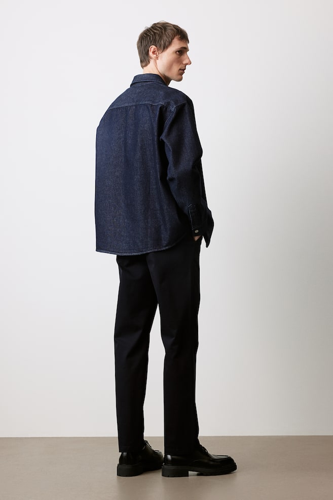 Bawełniane spodnie chinos Slim Fit - Ciemnoniebieski/Czarny/Beżowy/Szary - 3