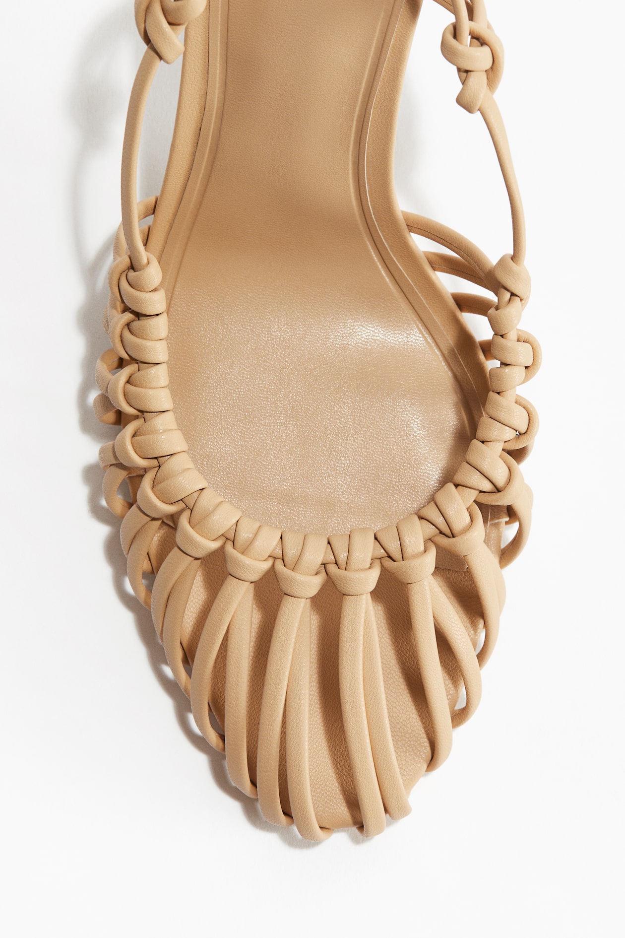 Slingbacks med klack och knytdetalj - Beige - DAM | H&M SE