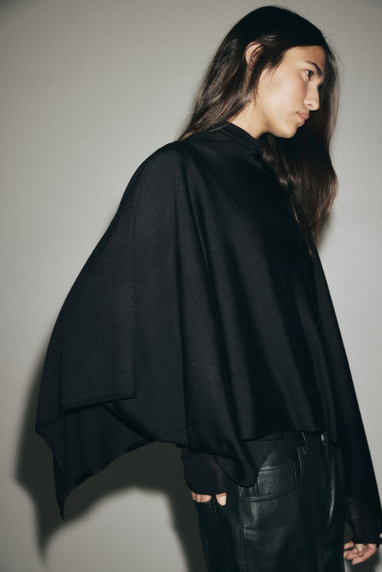 Fine-Knit Cape - image 2