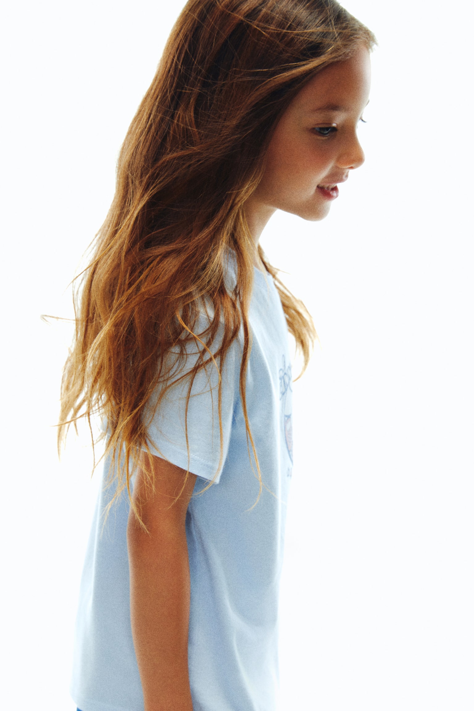 Áo thun cotton in hình - Xanh dương nhạt/Cinnamoroll/Màu hồng nhạt/Hello Kitty/Màu tím nhạt/Hello Kitty/Màu trắng/Hello Kitty - 4