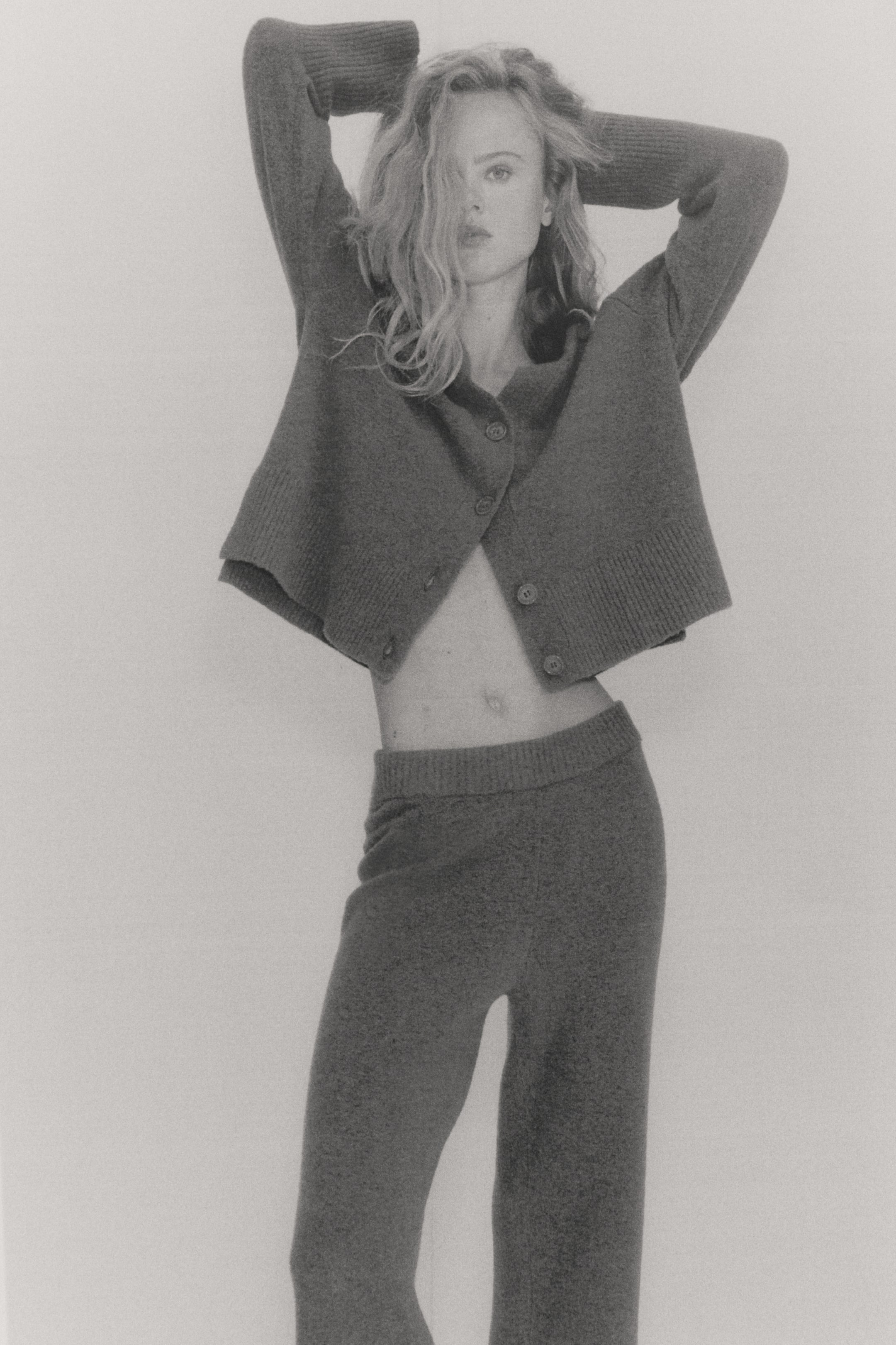 Wide-Leg Knit Pants