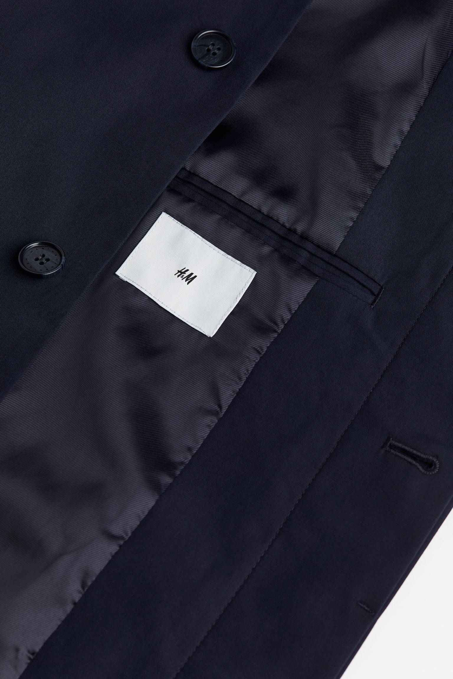 Regular Fit Car Coat - Navy blue/Light beige - 9