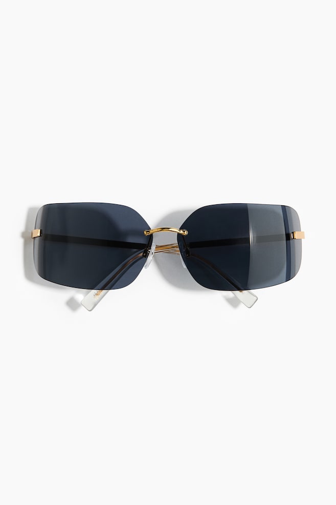 Rimless sunglasses - Gold-coloured - 1