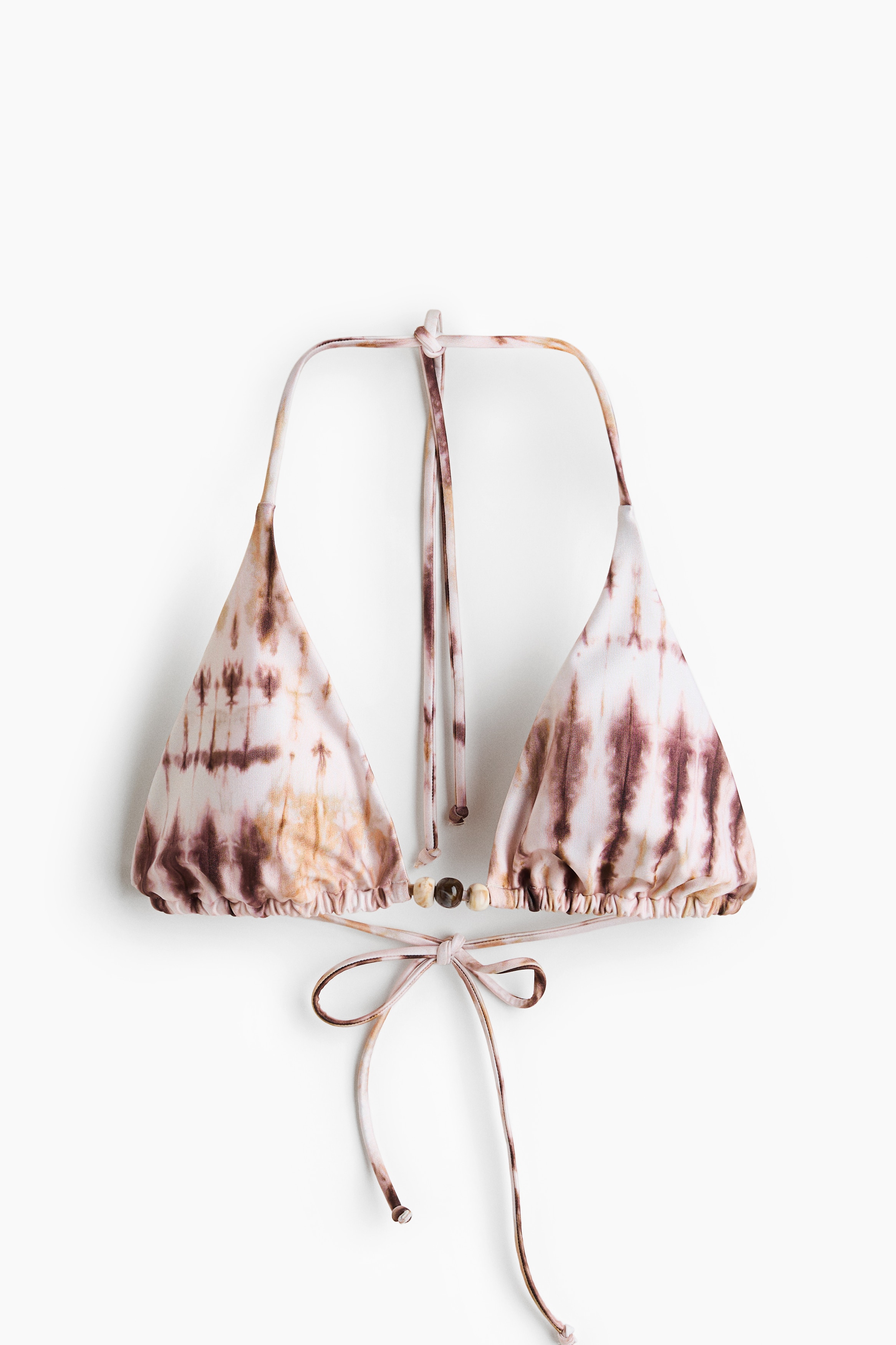 Top de bikini triangular con relleno - Rosa claro/Estampado/Naranja/Azul claro