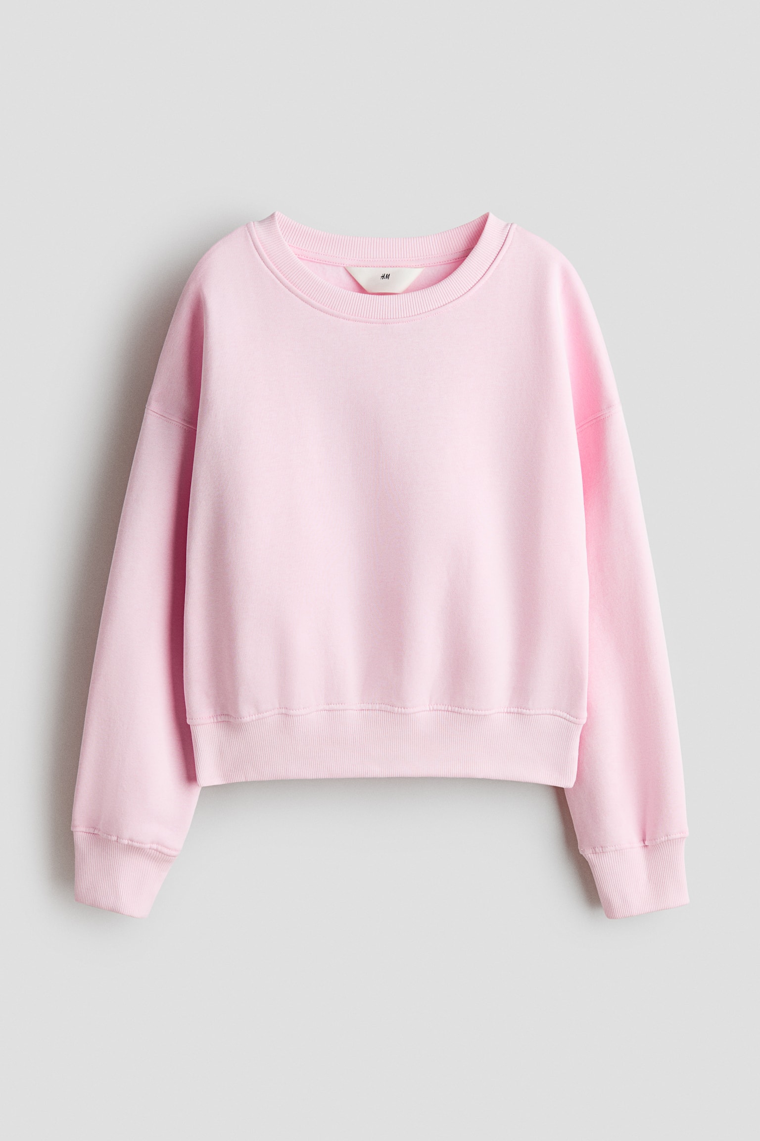 圓領運動衫 - 淺粉紅色/淺灰綠色/淺灰混色/淺粉紅色/淺灰色