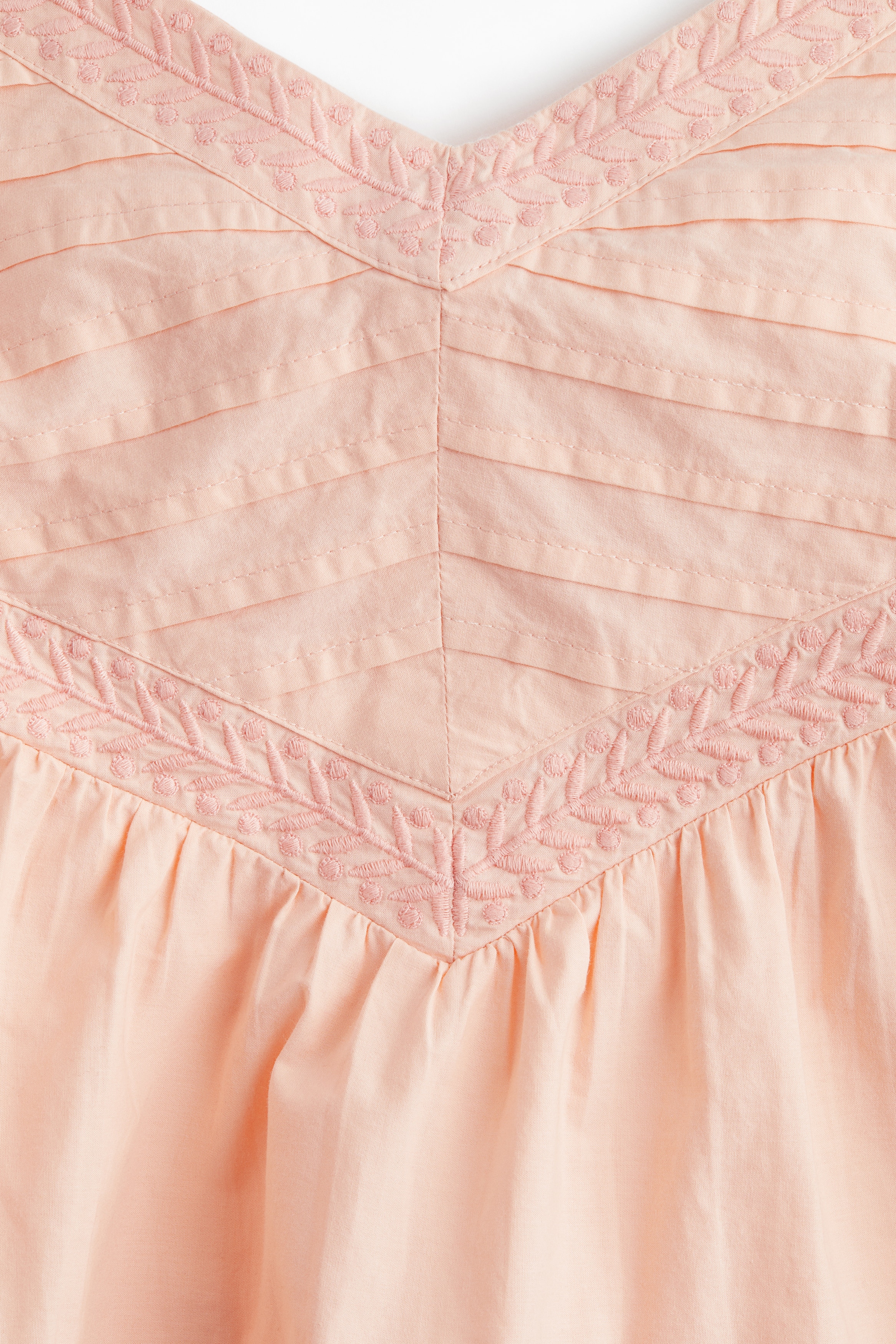 Pintucked strappy top