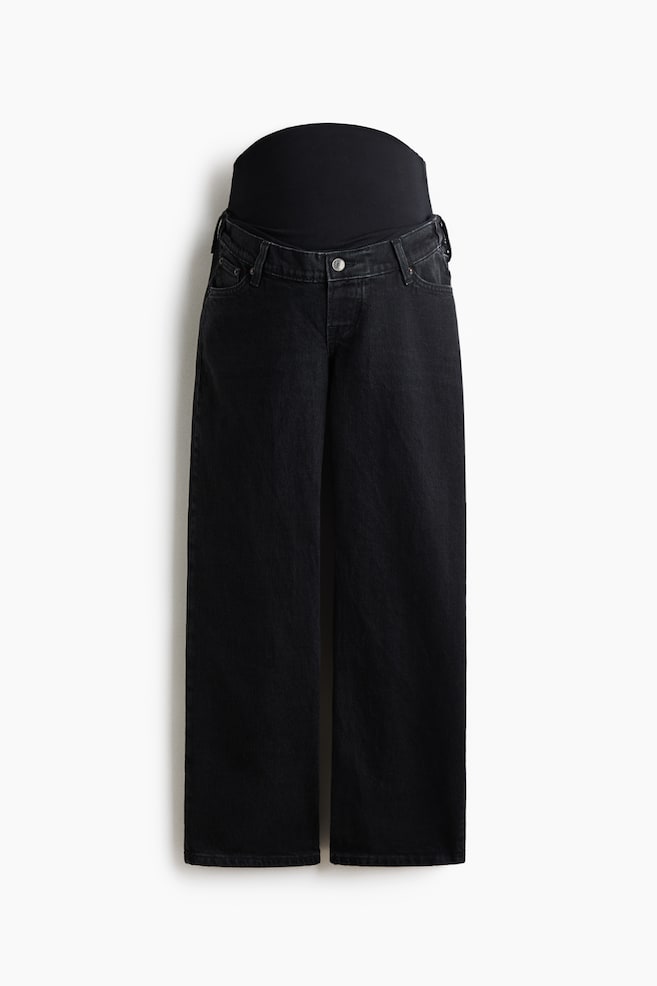 MAMA Straight Ankle Jeans - Denim black/Light denim blue - 1