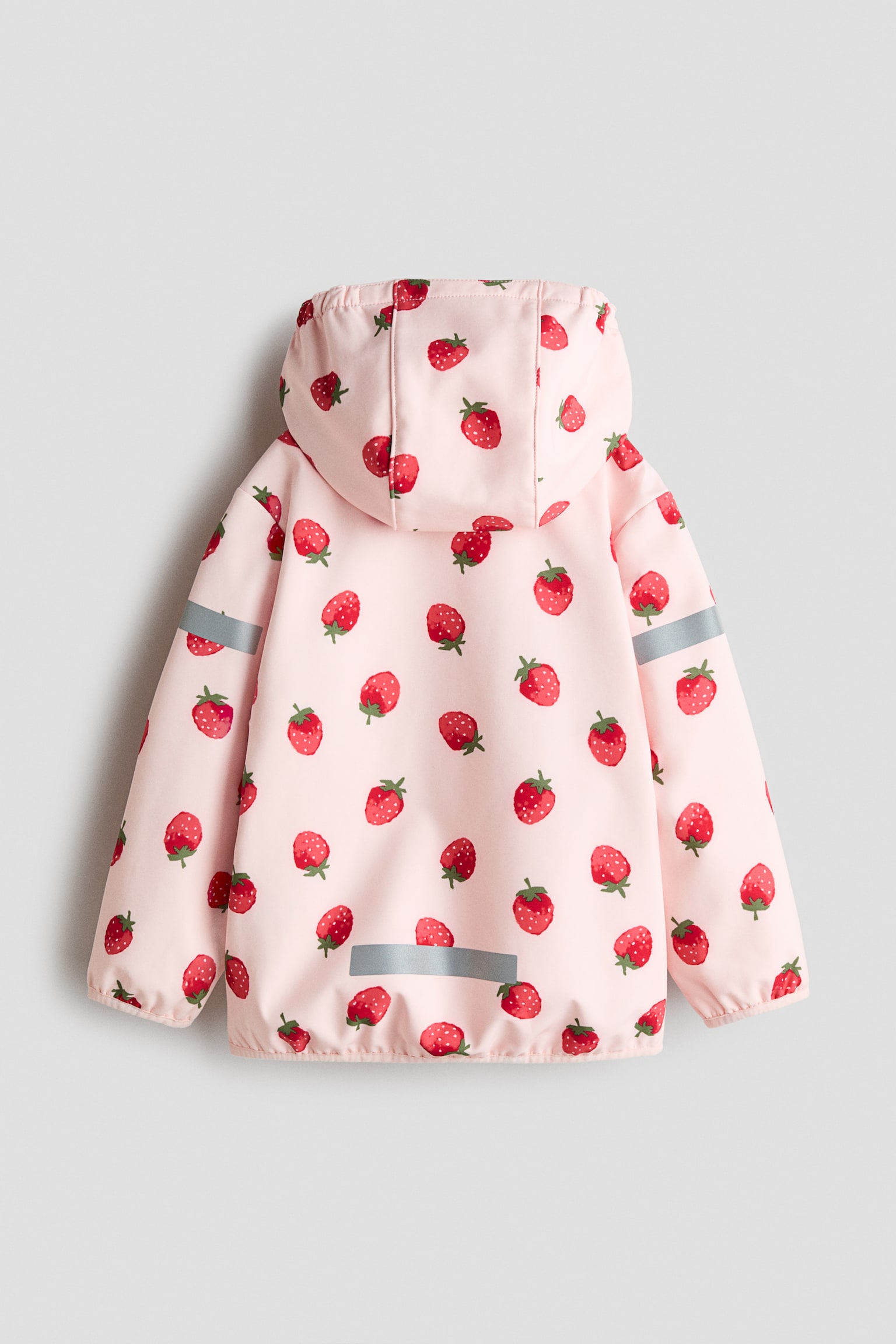 Suya Dayanıklı Softshell Ceket - Açık pembe/Çilekler/Pembe/Çiçekli/Gri-bej/Dinozorlar - 4