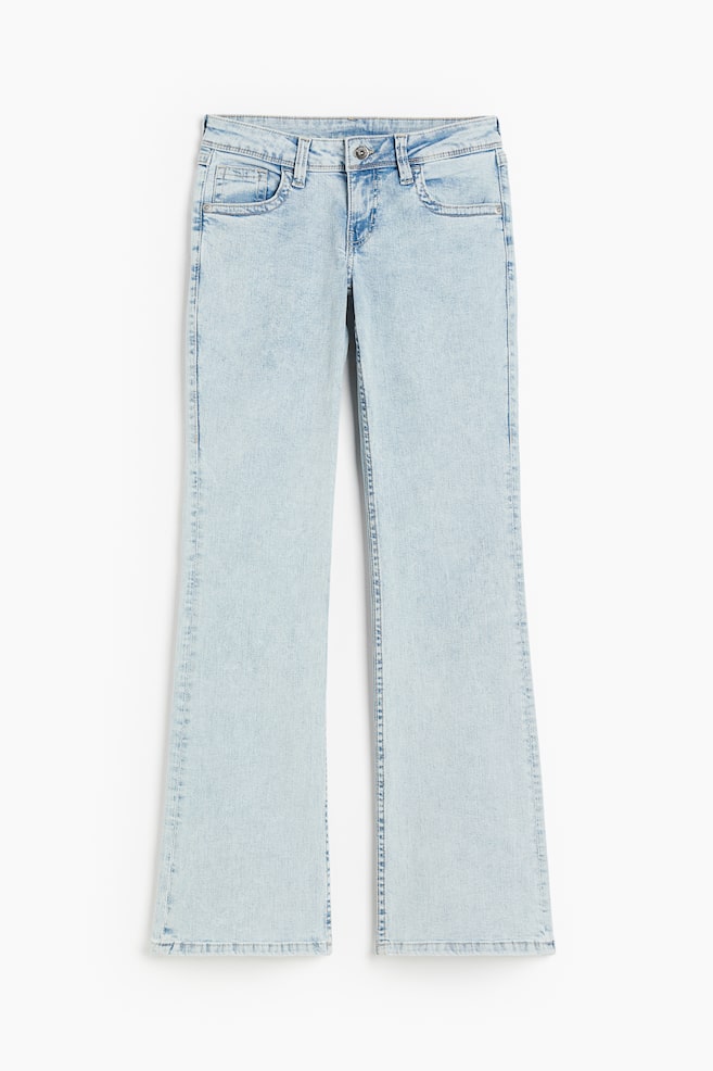 Flared Low Jeans - Blu denim chiaro/Blu denim scuro/Blu denim scuro/Nero - 2