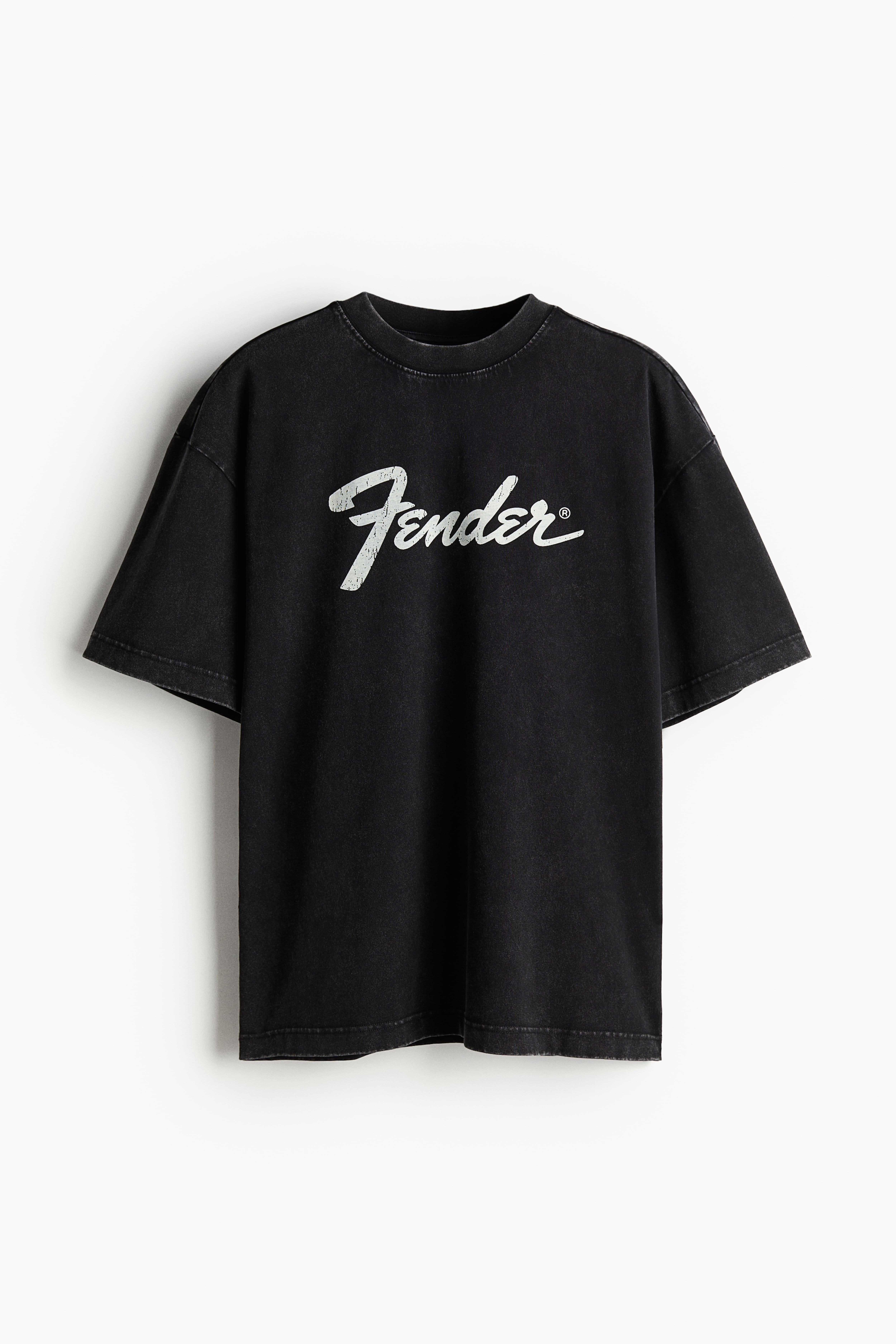 Oversized Fit T shirt Black Fender Men H M CA