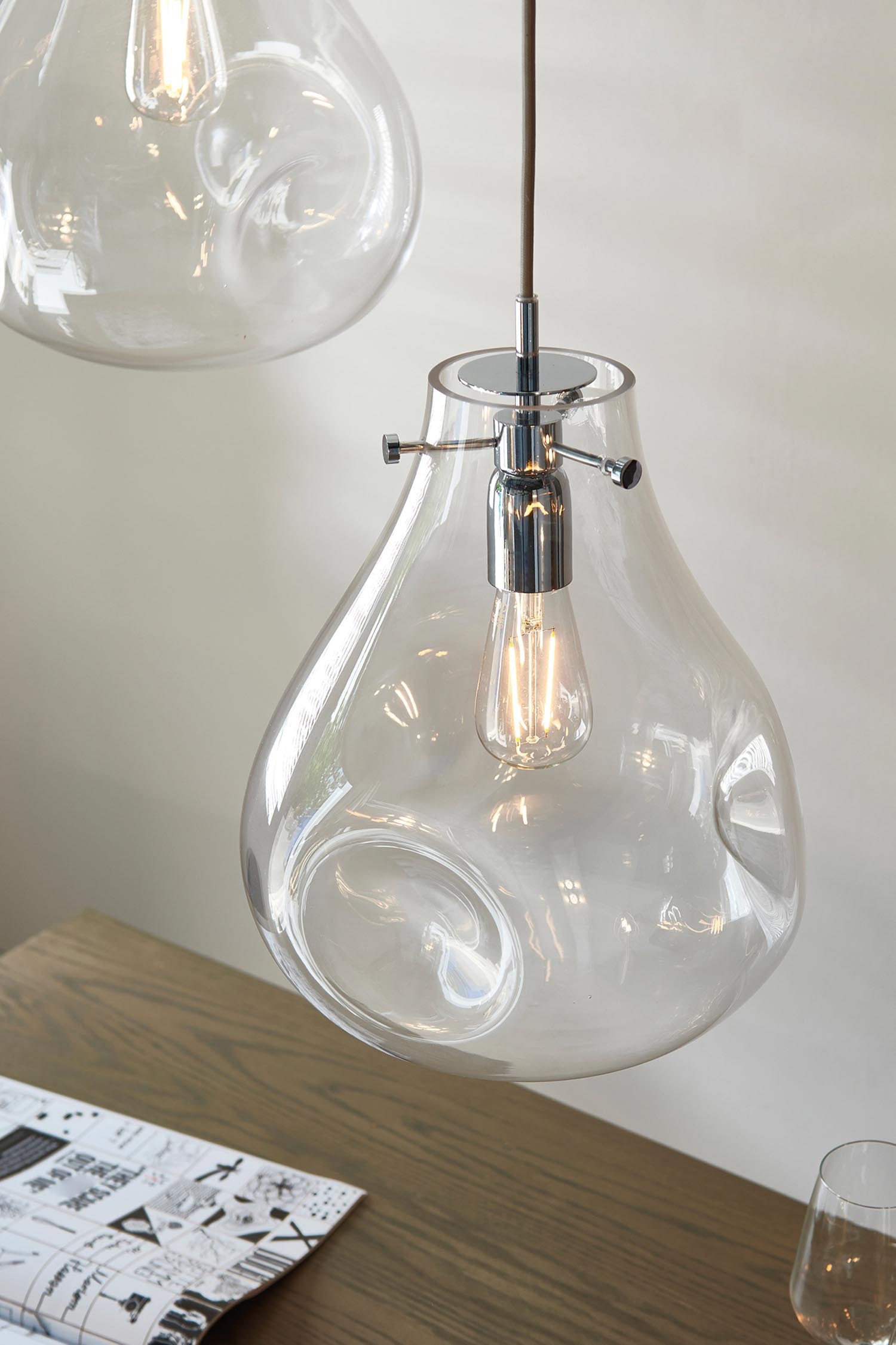 1 Pendant Light - Chrome