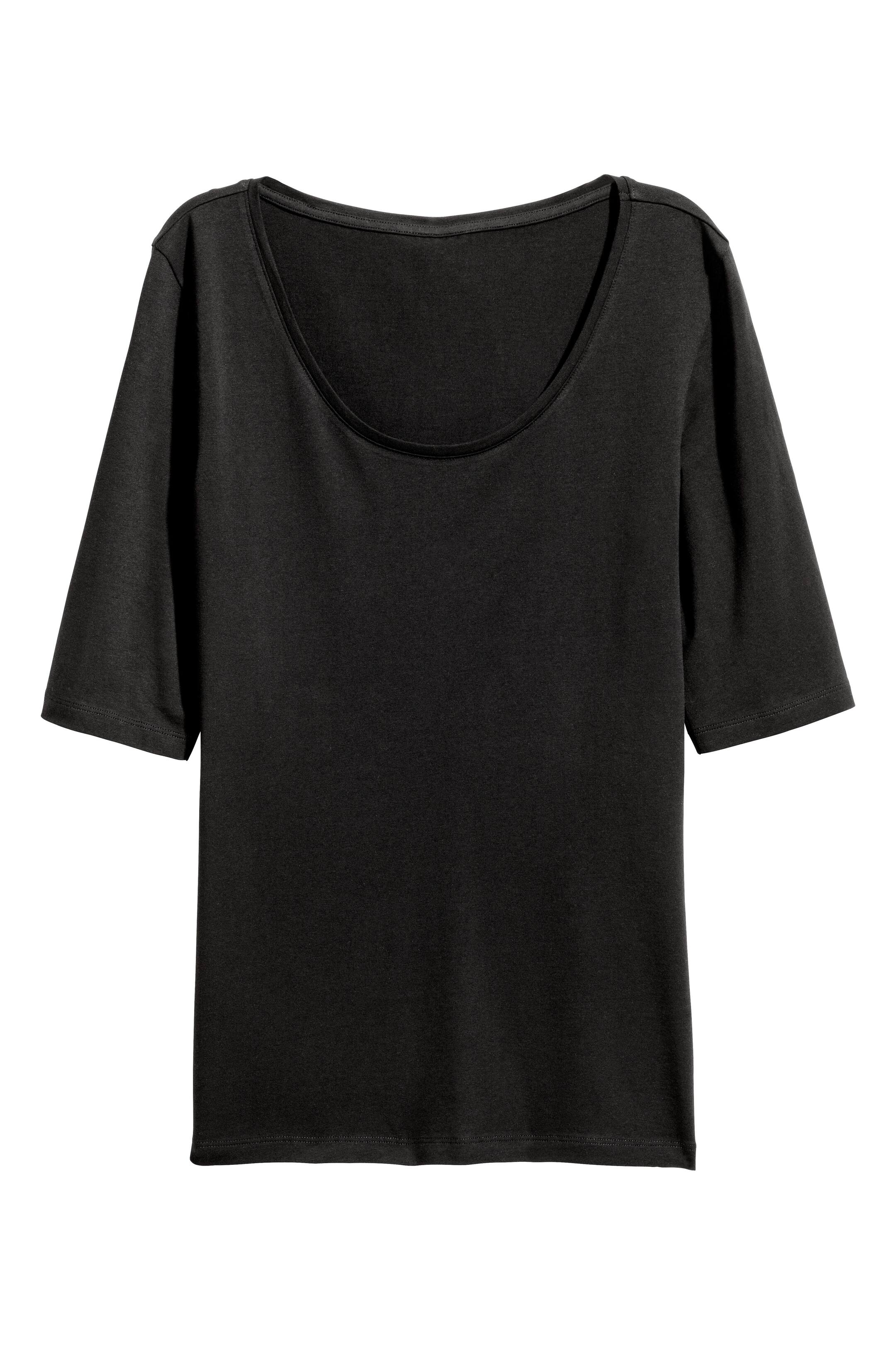 Vezi imaginea mai mare: Bluză din jerseu - Negru - FEMEI | H&M RO 1