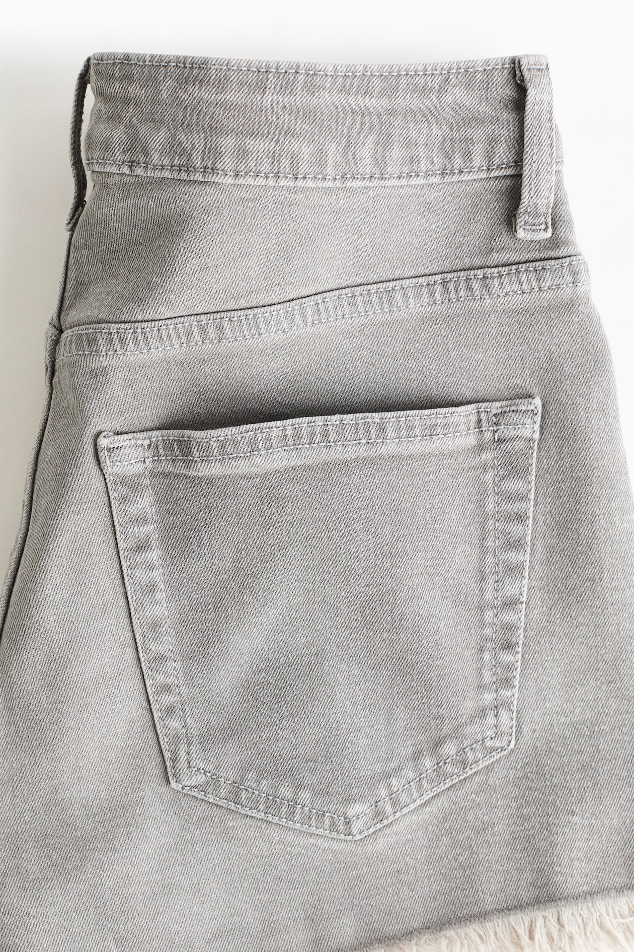 Frayed Denim Shorts - image 5