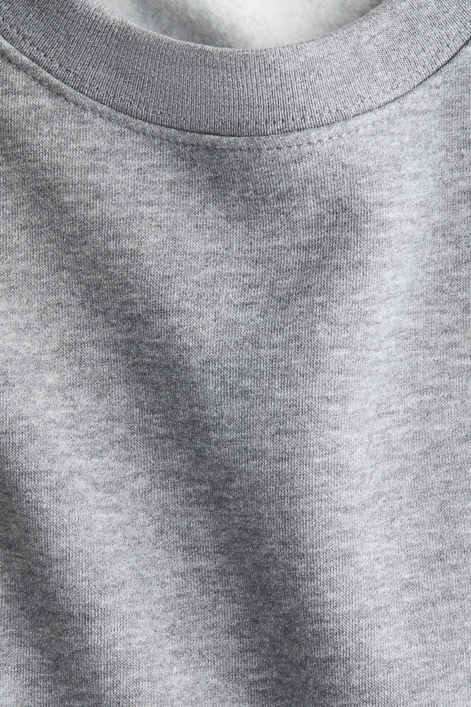 Oversized Sweatshirt - Gray melange/Navy blue - 5