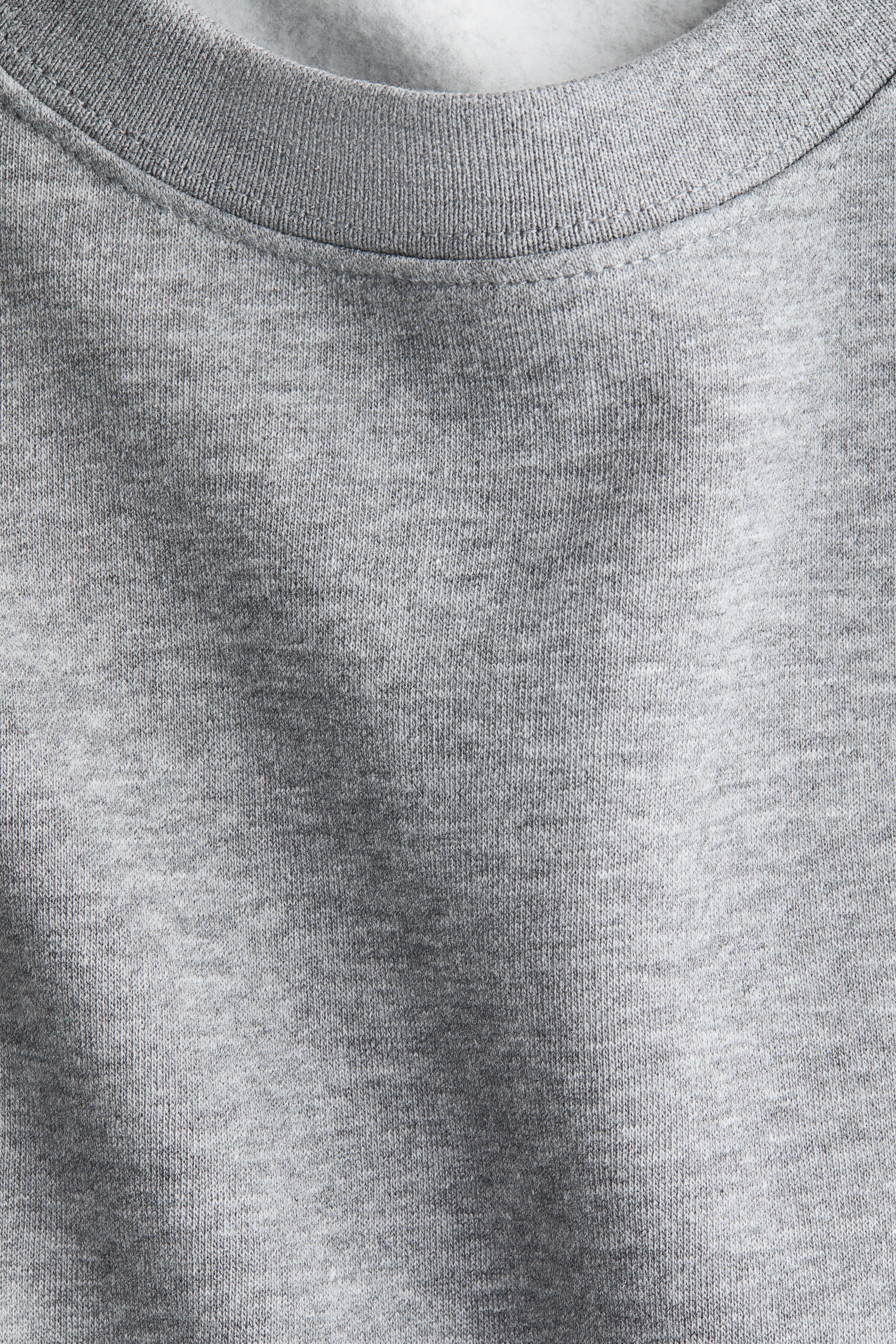 拡大画像を表示: オーバーサイズスウェットシャツ - グレーメランジ - レディース | H&M JP 5