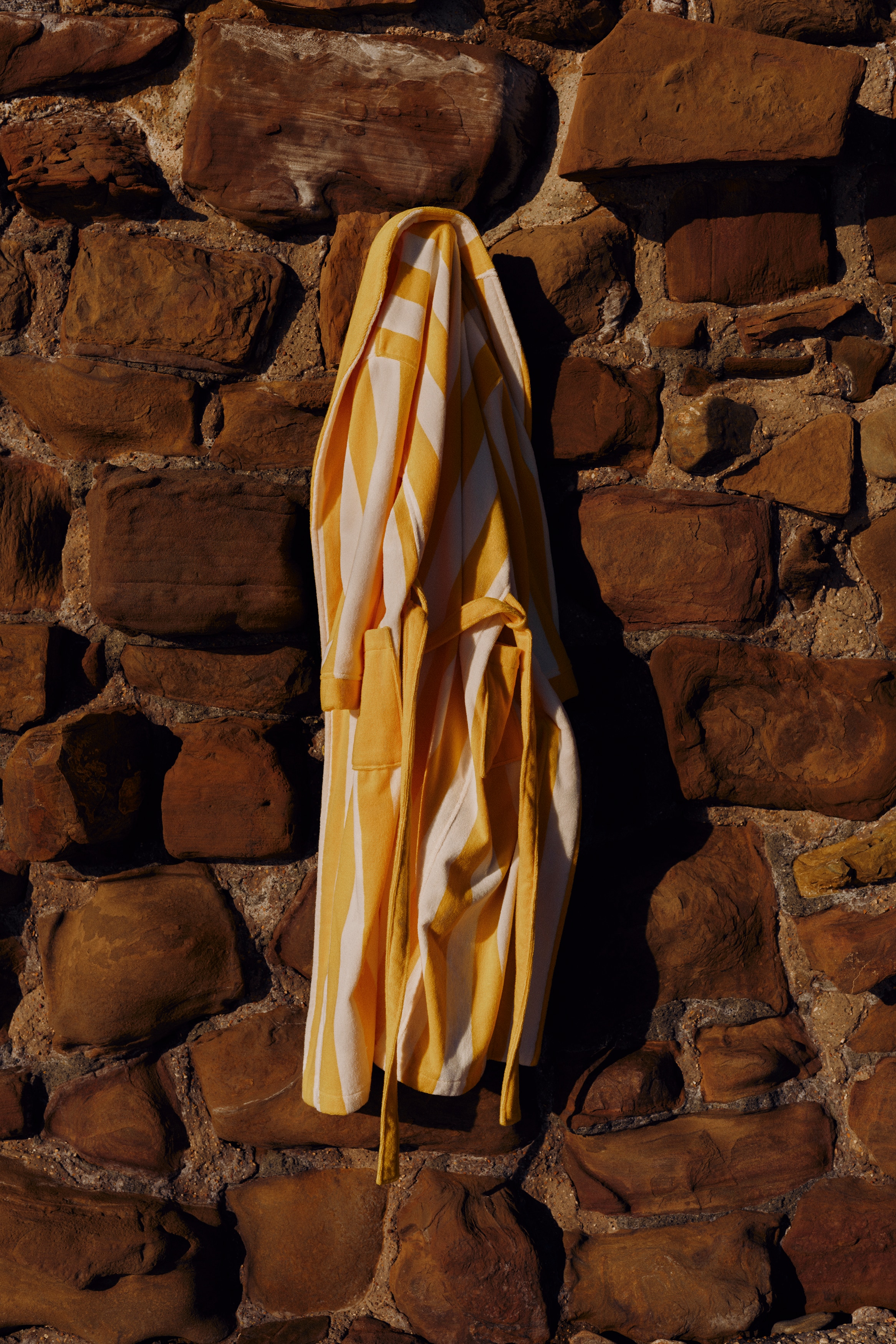 Cotton terry dressing gown