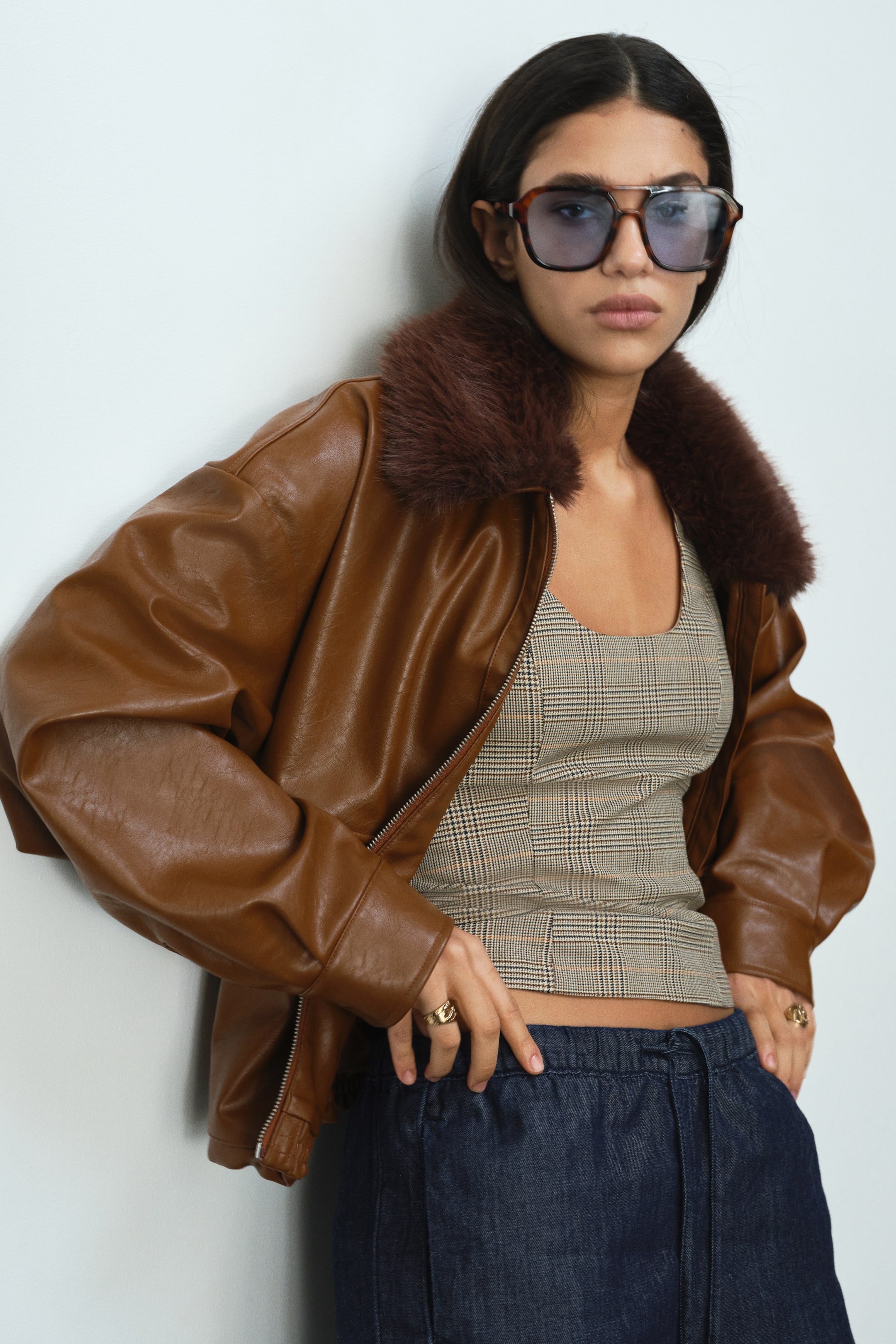 Prikaži veću sliku: Teksas pantalone s učkurom - Tamna teksas plava - Ladies | H&M RS 5