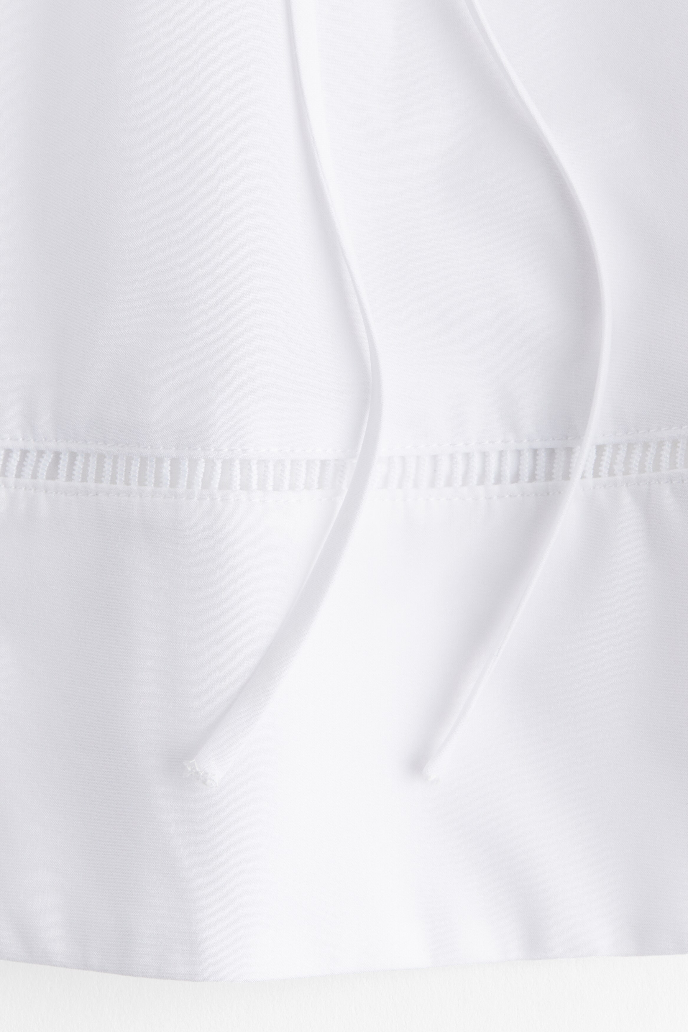 Flared poplin skirt