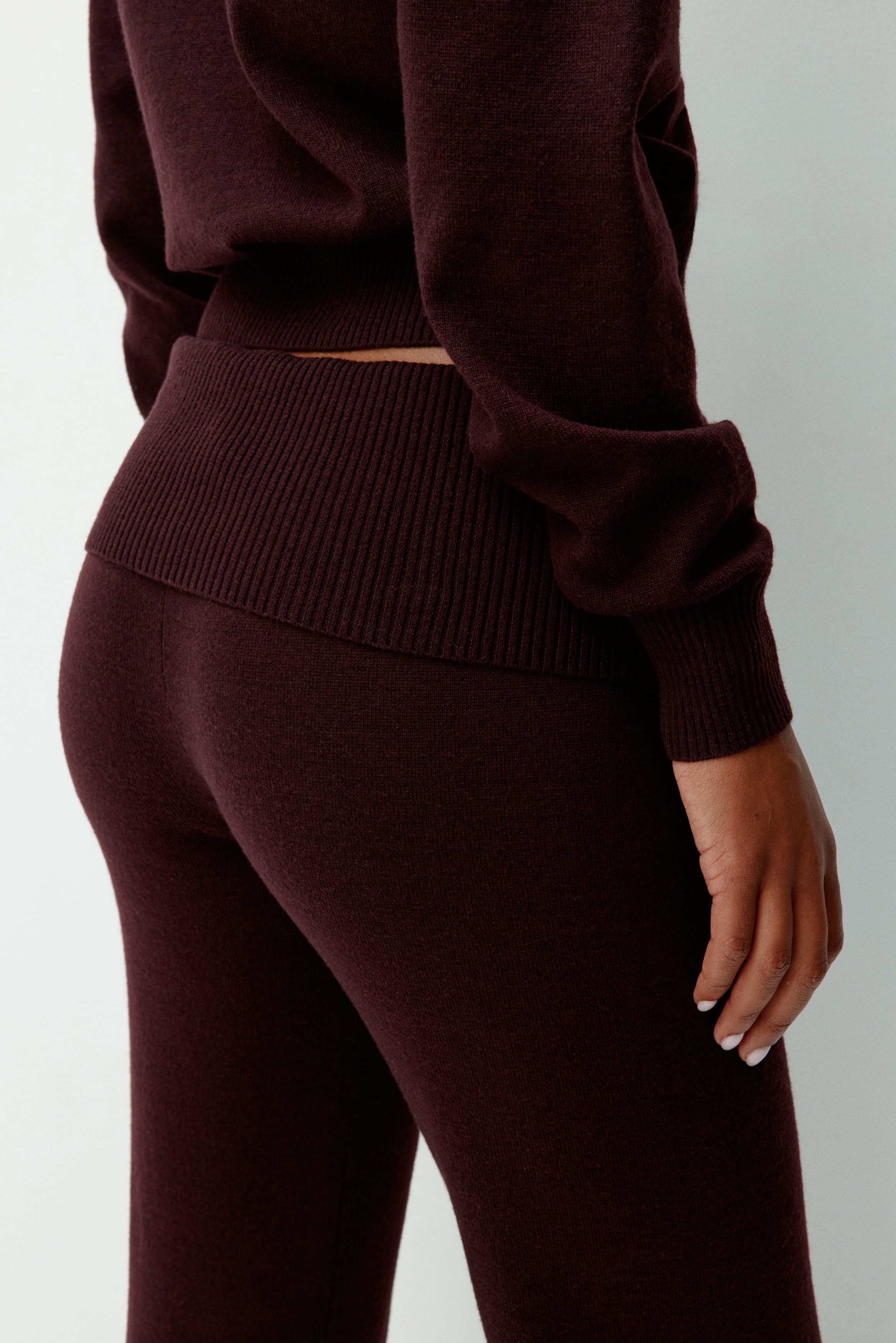 Knitted yoga pants