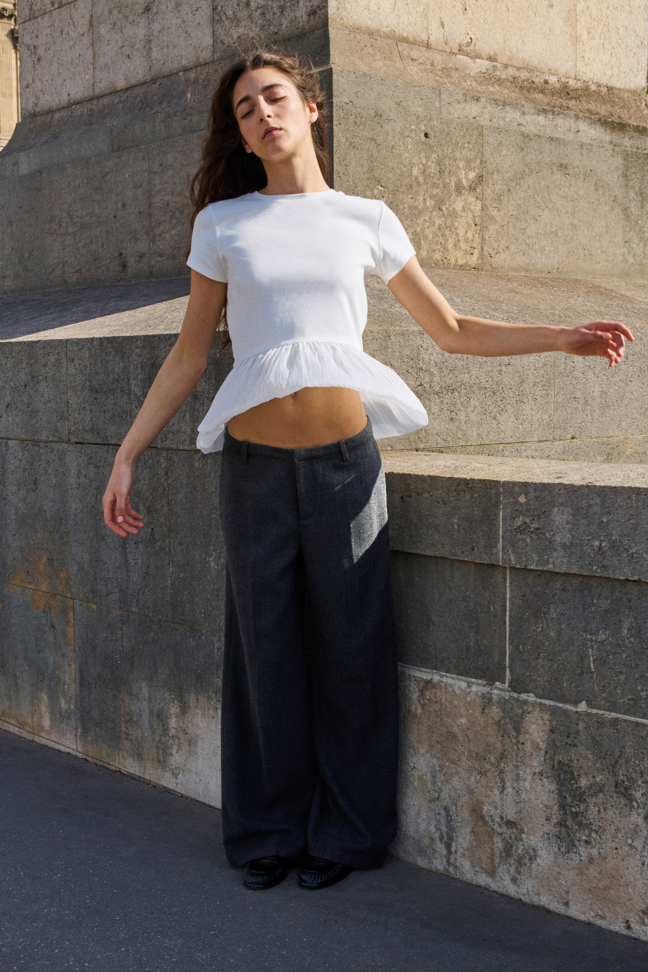 Zobacz większy obraz: Embellished trousers - Ciemnoszary - ONA | H&M PL 3