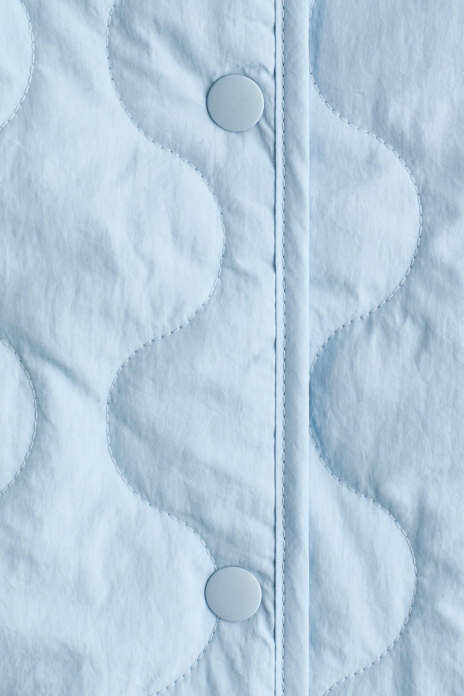 Quilted nylon jacket - Light blue/Powder pink/Dark brown - 4