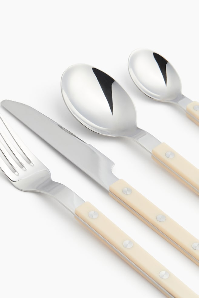 16-Piece Cutlery Set-Light beige - 3