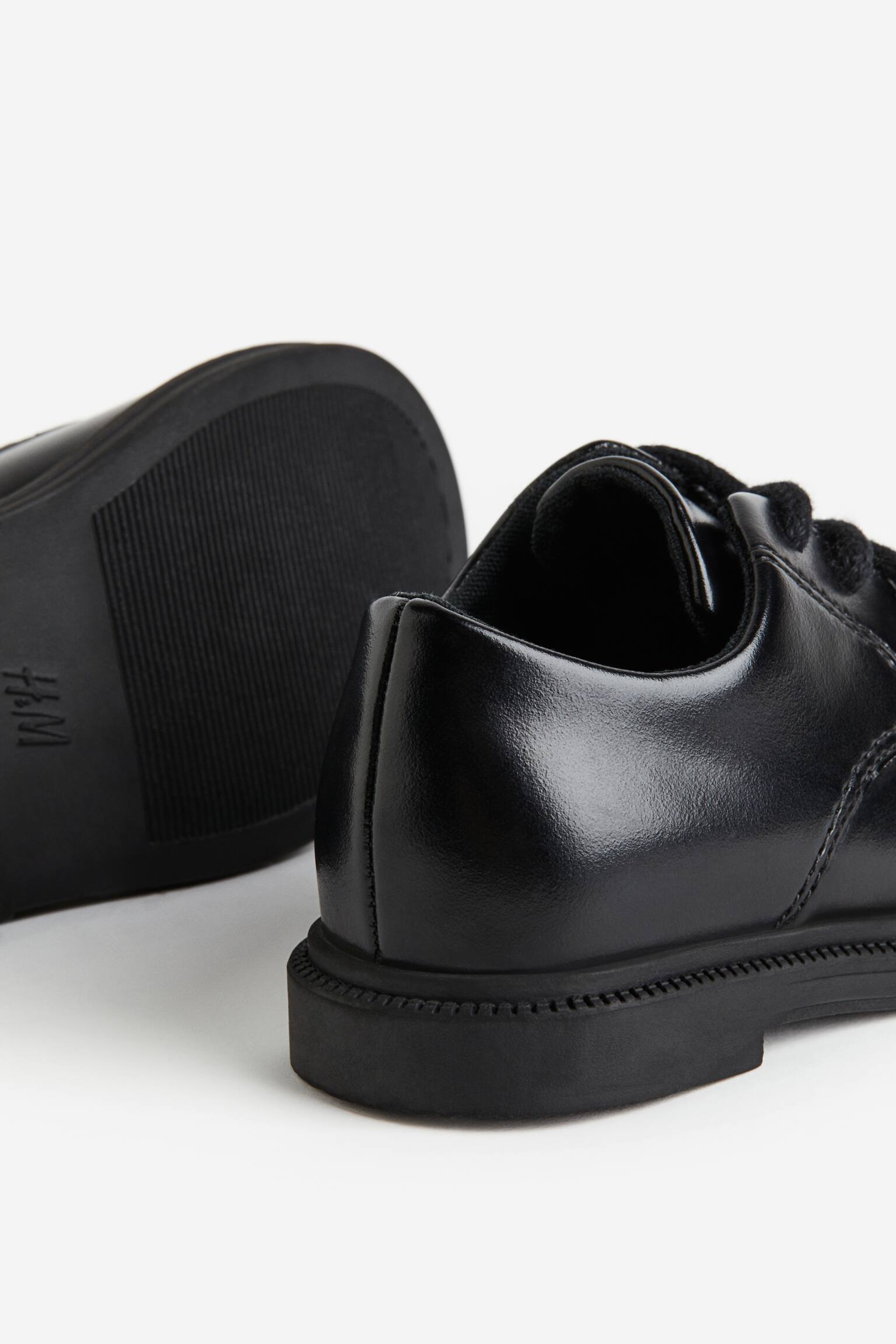 Derby Shoes - Black - 2