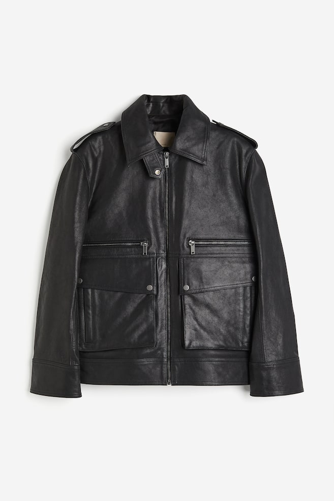 Leather jacket - Black - 2